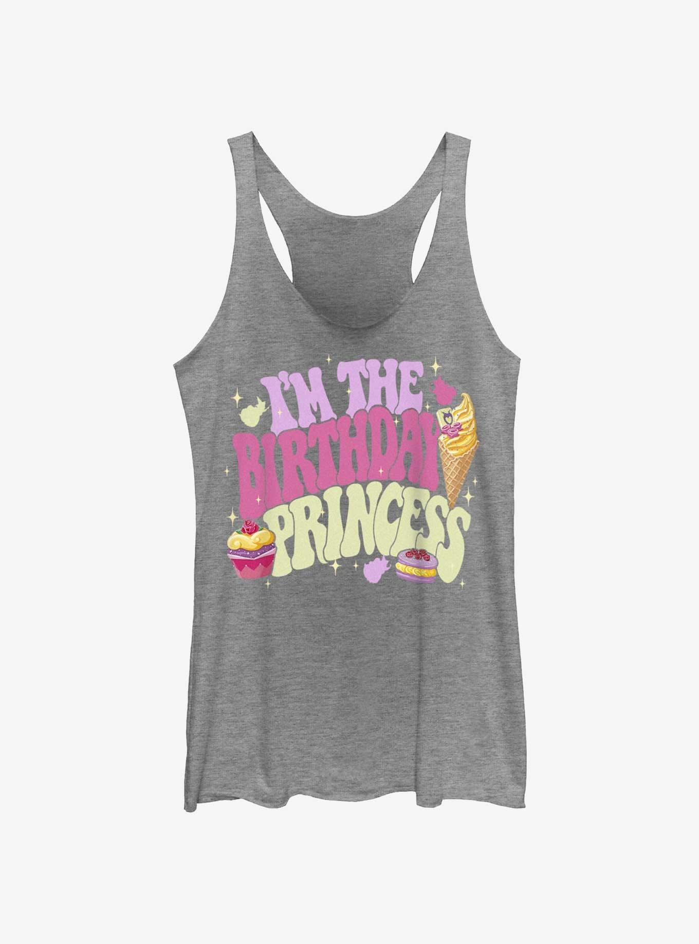 Disney Princesses Birthday Princess Womens Tank Top, GRAY HTR, hi-res