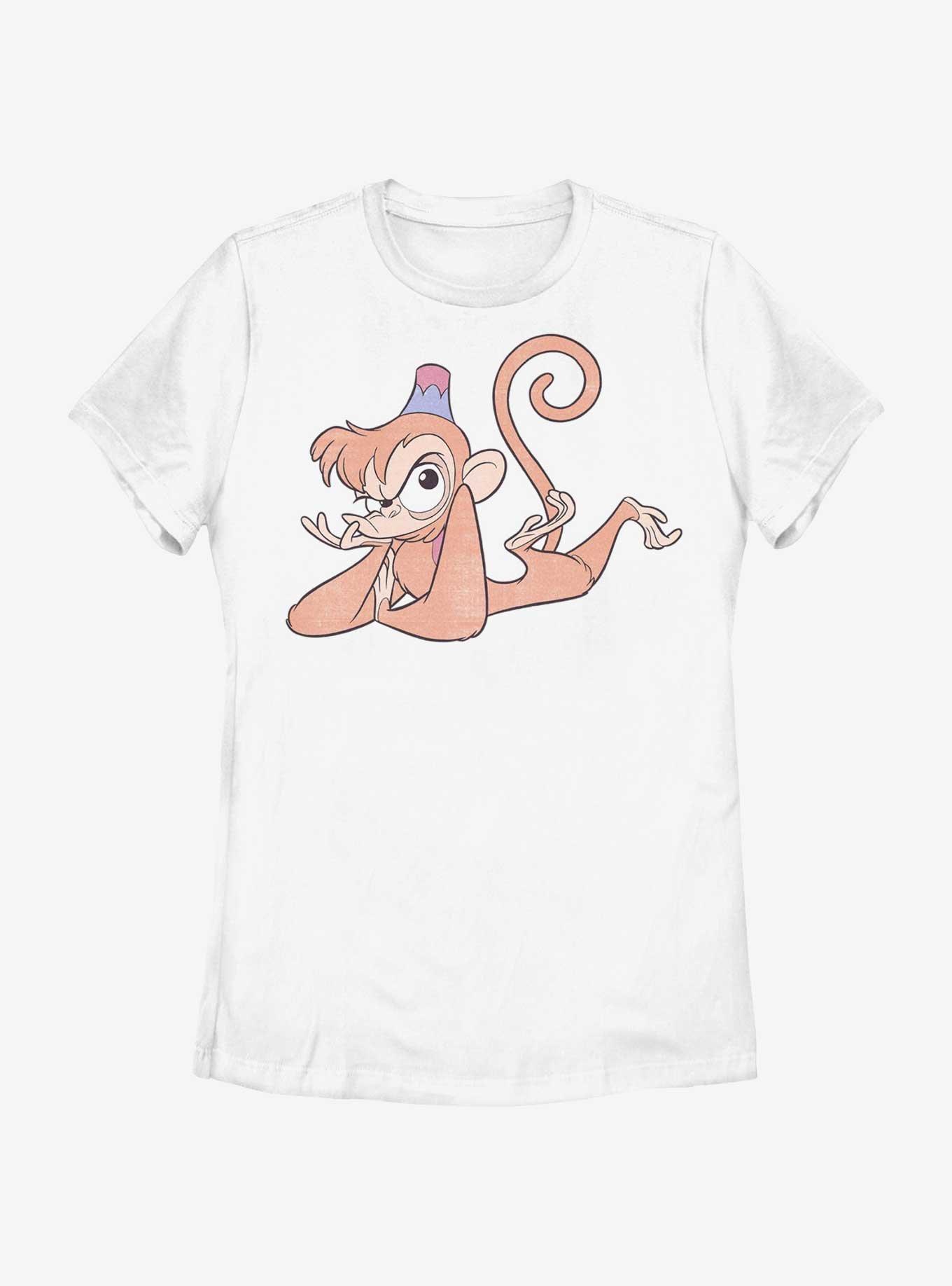 Disney Aladdin Abu Pose Womens T-Shirt, WHITE, hi-res