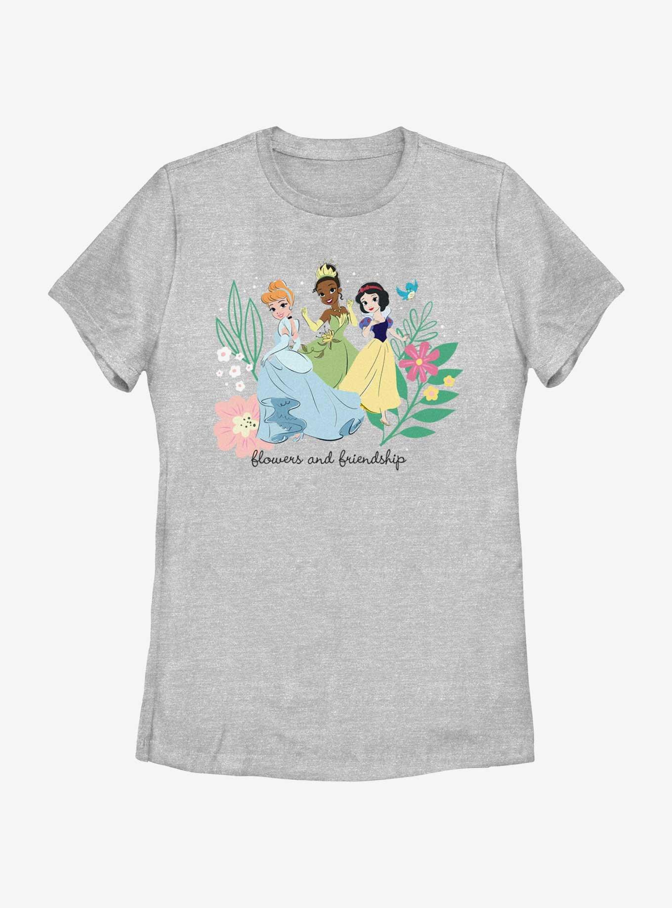Disney Princesses Flowers and Friendship Womens T-Shirt, ATH HTR, hi-res