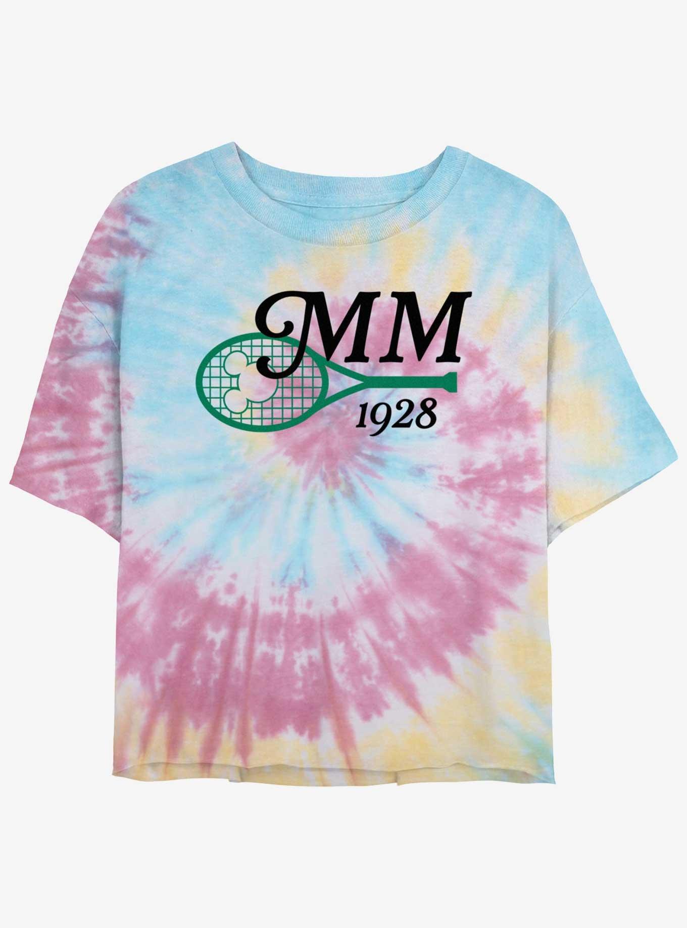 Disney Mickey Mouse MM 1928 Tie Dye Crop Womens  T-Shirt, BLUPNKLY, hi-res