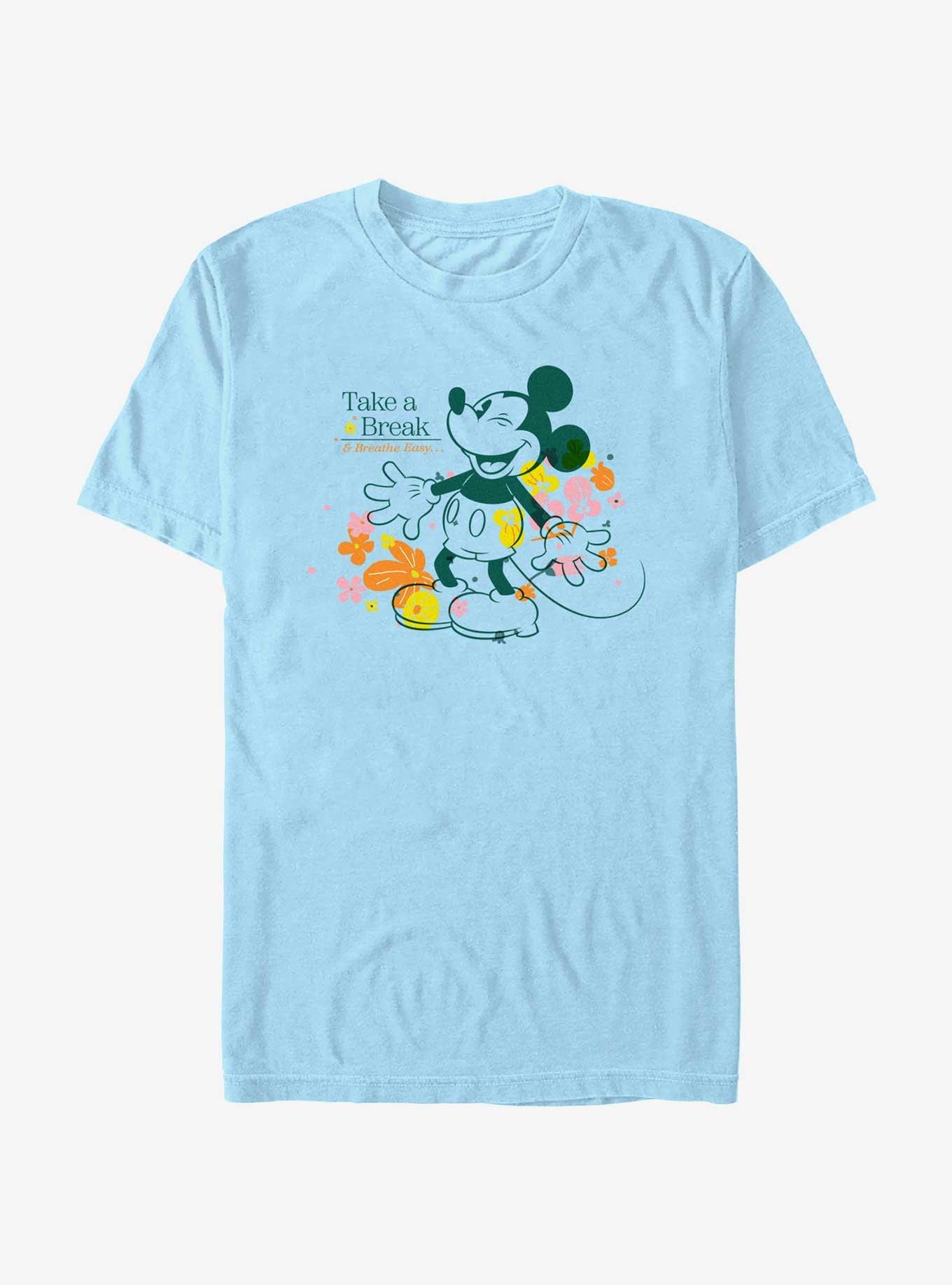 Disney Mickey Mouse Take A Break T-Shirt, LT BLUE, hi-res