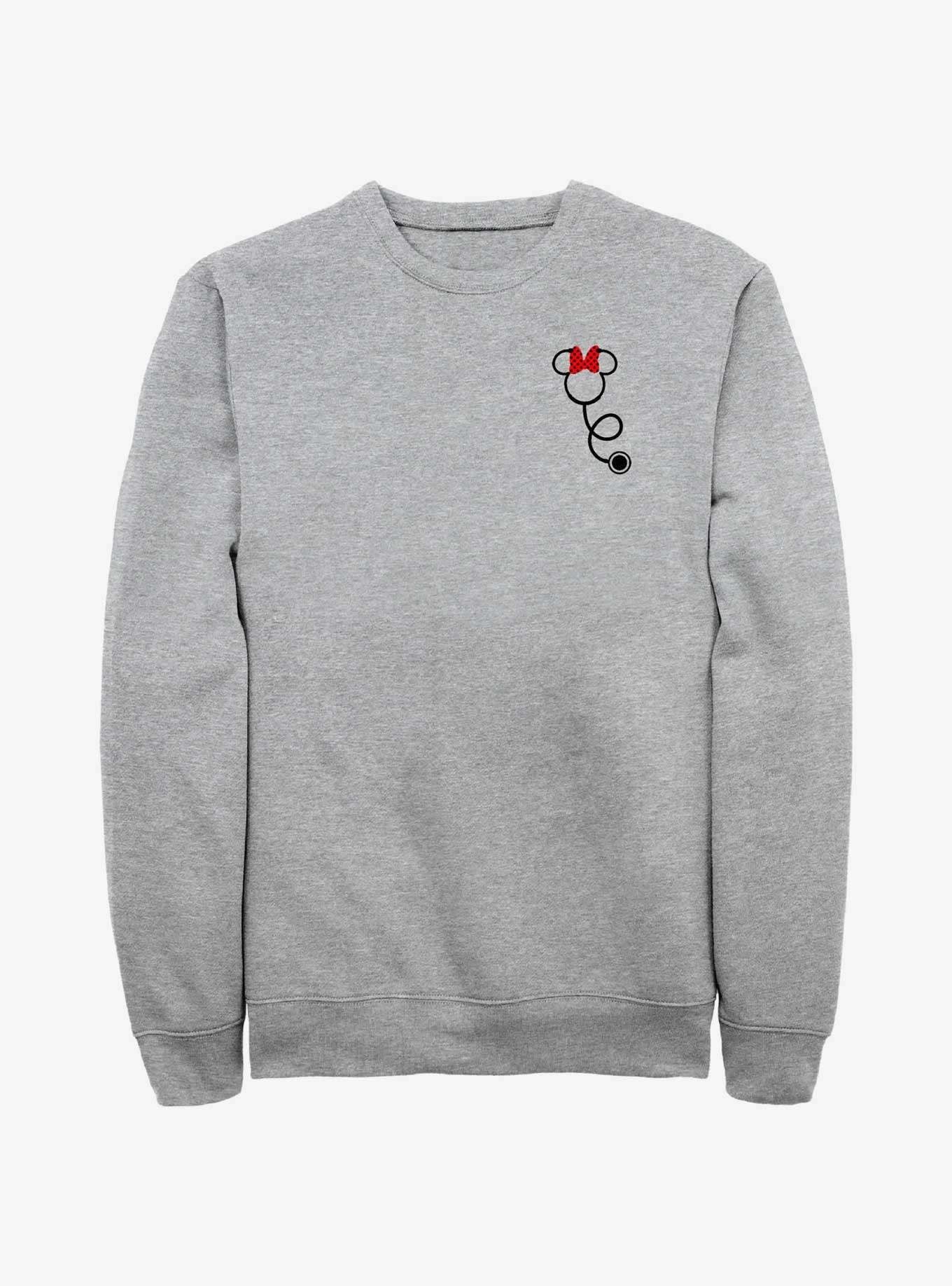 Disney Minnie Mouse Stethoscope Pocket Sweatshirt, ATH HTR, hi-res