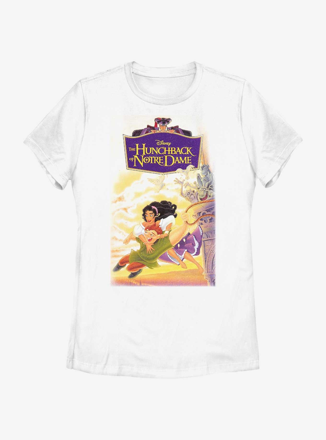 Disney The Hunchback of Notre Dame Cover Womens T-Shirt, WHITE, hi-res