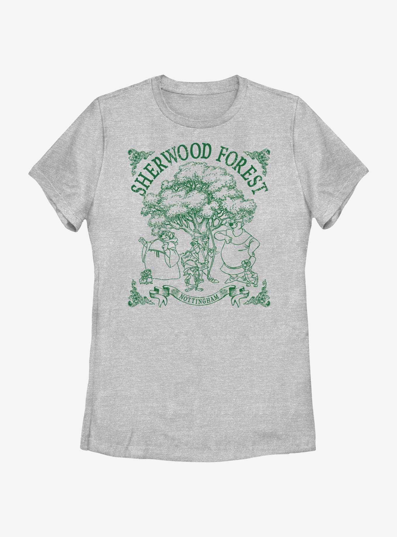 Disney Robin Hood Sherwood Forest Womens T-Shirt, ATH HTR, hi-res