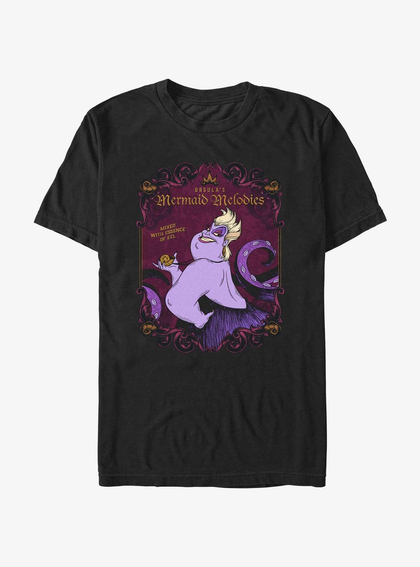 Disney Villains Ursulas Mermaid Melodies T-Shirt, BLACK, hi-res