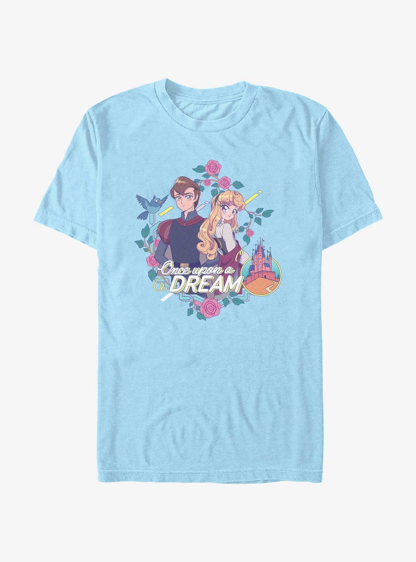 Disney Sleeping Beauty Aurora And Phillip Manga T-Shirt, LT BLUE, hi-res