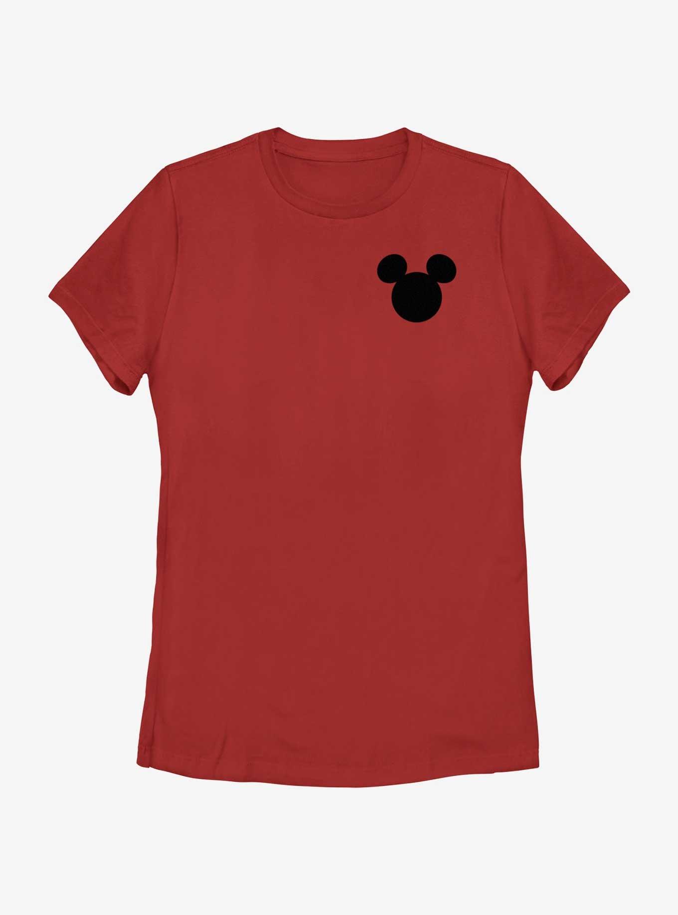 Disney Mickey Mouse Mickey Ears Pocket Womens T-Shirt, RED, hi-res