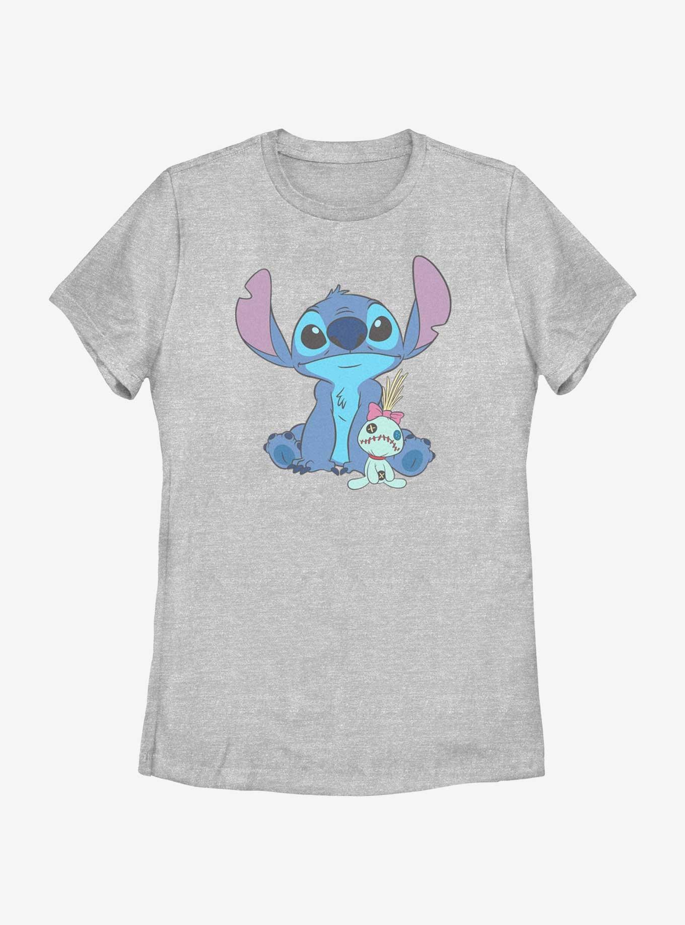 Disney Lilo & Stitch And Scrump Sit Womens T-Shirt, ATH HTR, hi-res