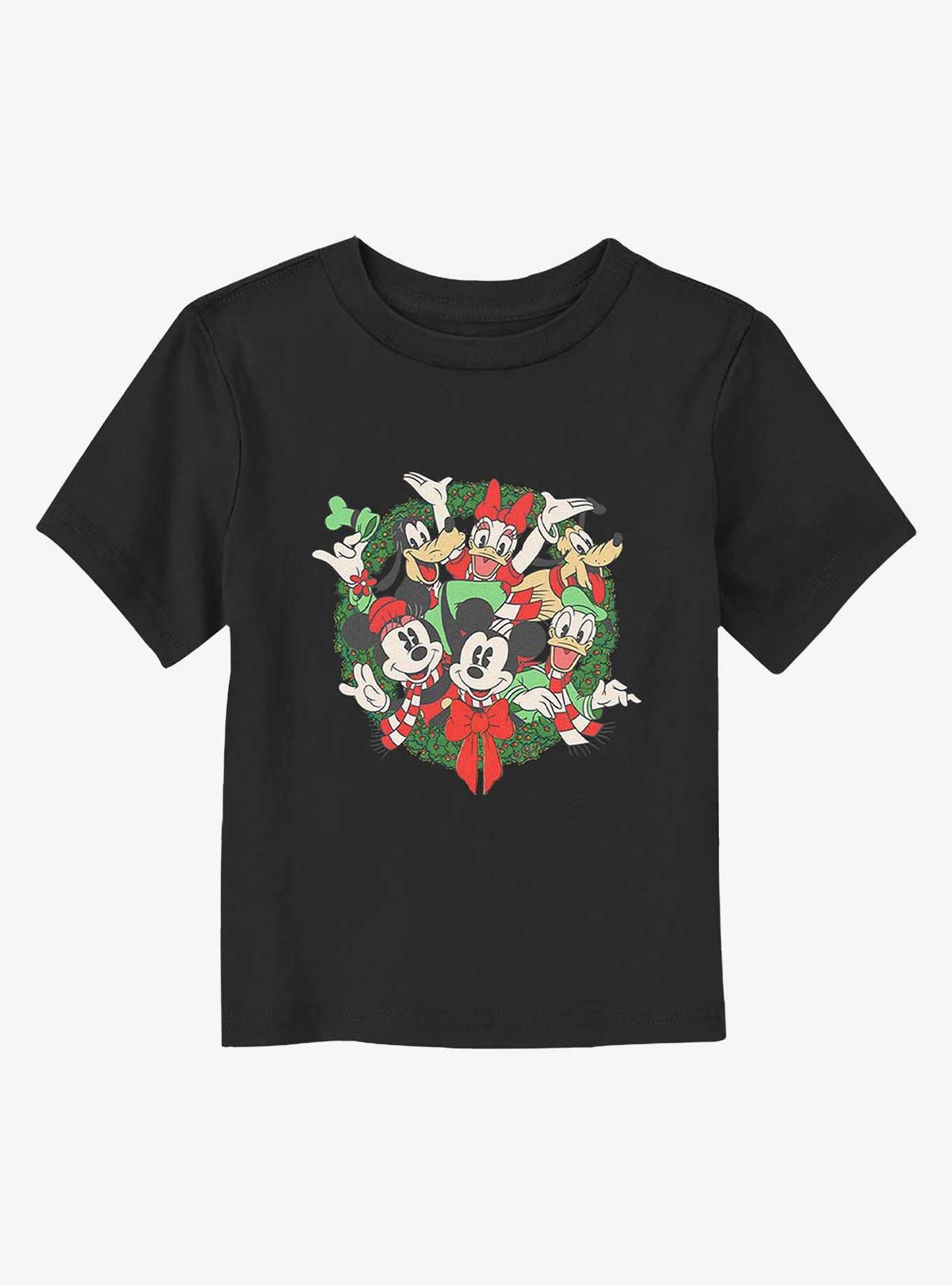 Mickey Mouse Mickey Friends Wreath Toddler T-Shirt, , hi-res