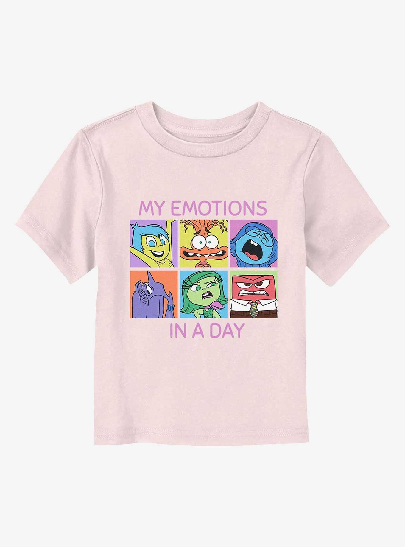 Inside Out 2 My Emotions In A Day Toddler T-Shirt, , hi-res