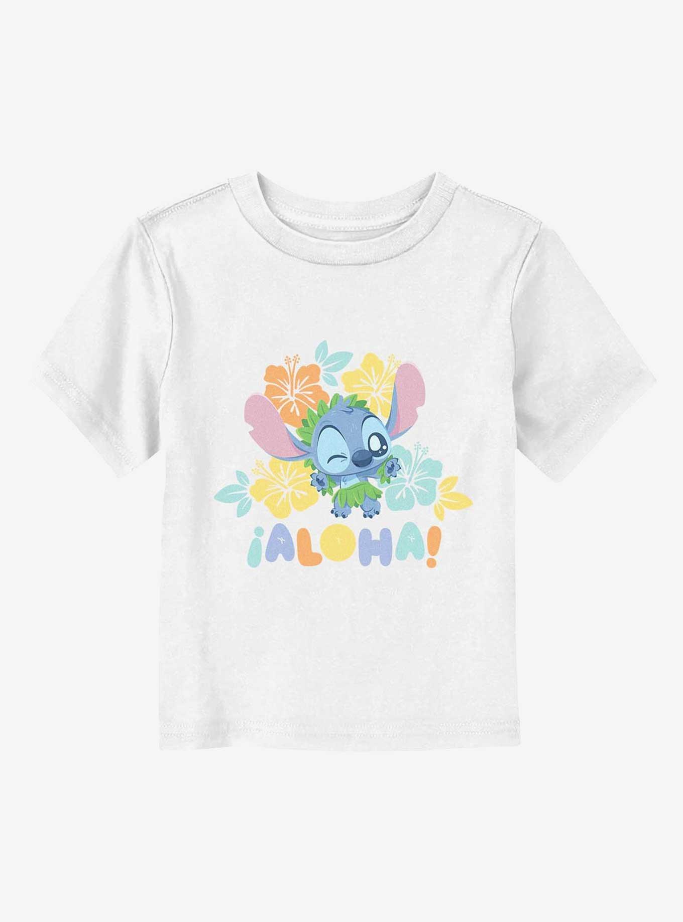 Lilo And Stitch Aloha With Flowers Toddler T-Shirt, , hi-res