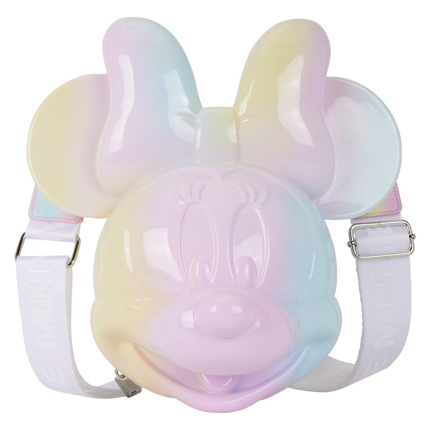 Loungefly Disney Minnie Mouse Rainbow Figural Crossbody Bag, , hi-res