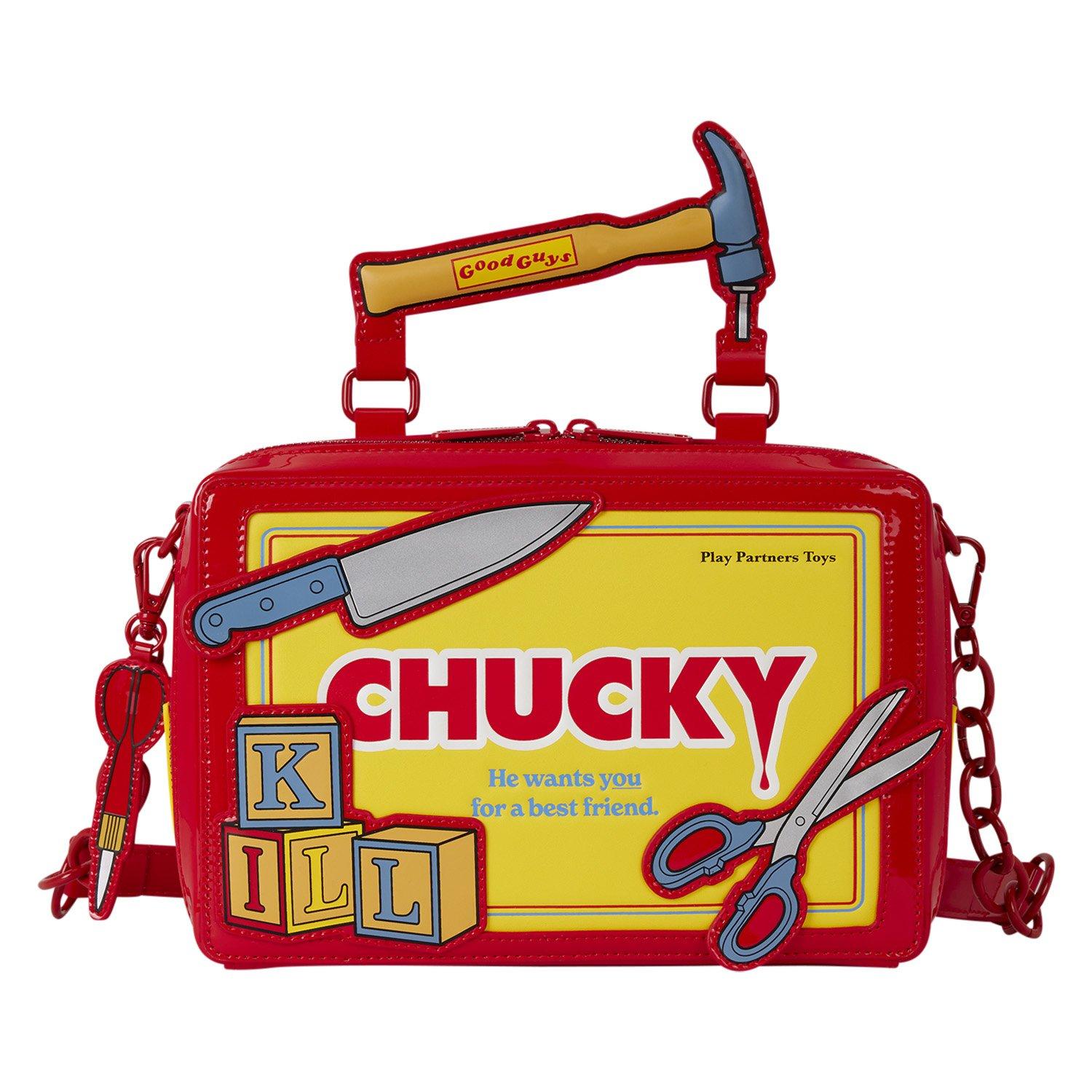 Loungefly Child's Play Chucky Good Guys Tool Chest Figural Crossbody Bag