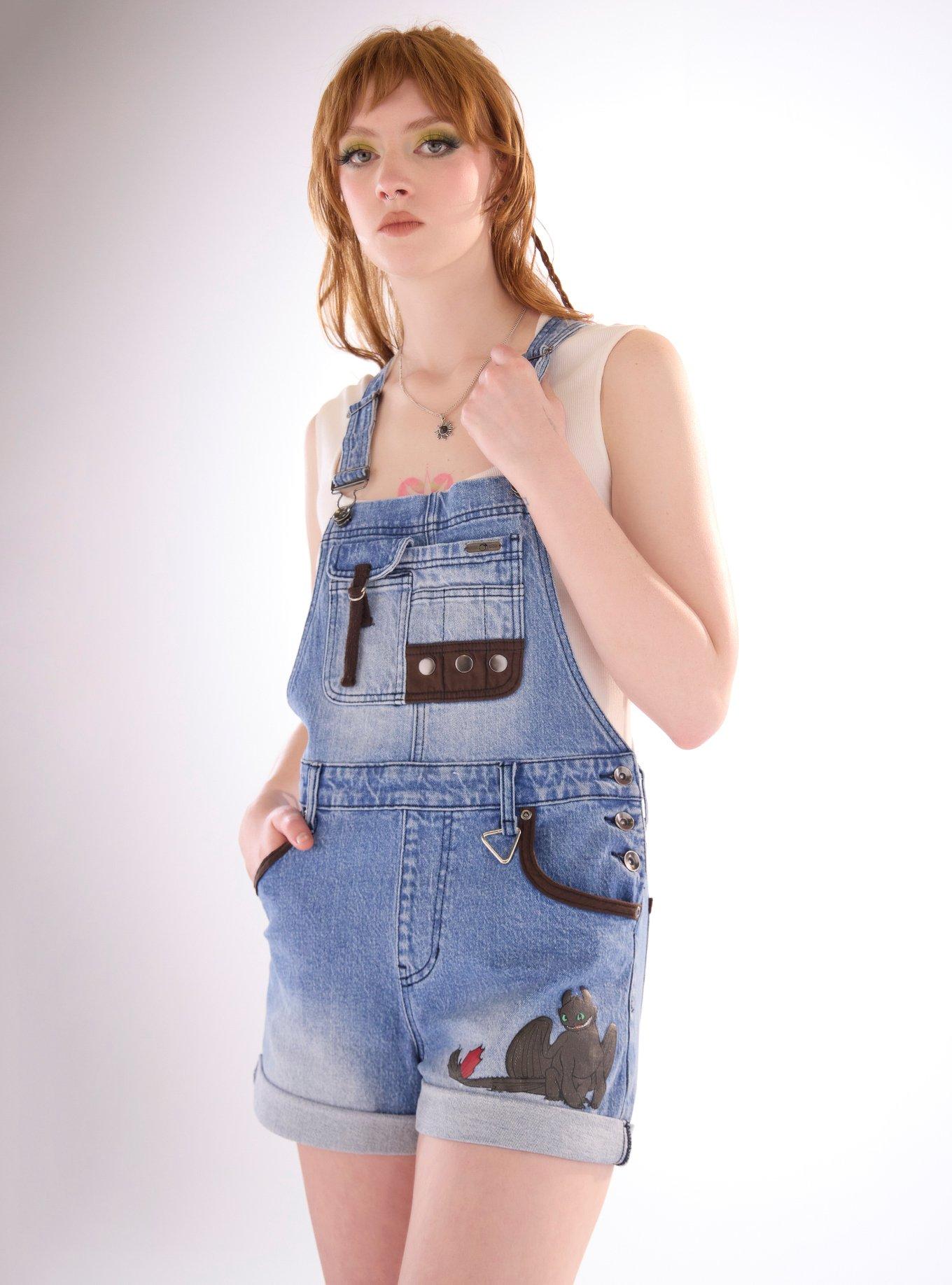 Her Universe How To Train Your Dragon Toothless Utility Shortalls, , hi-res