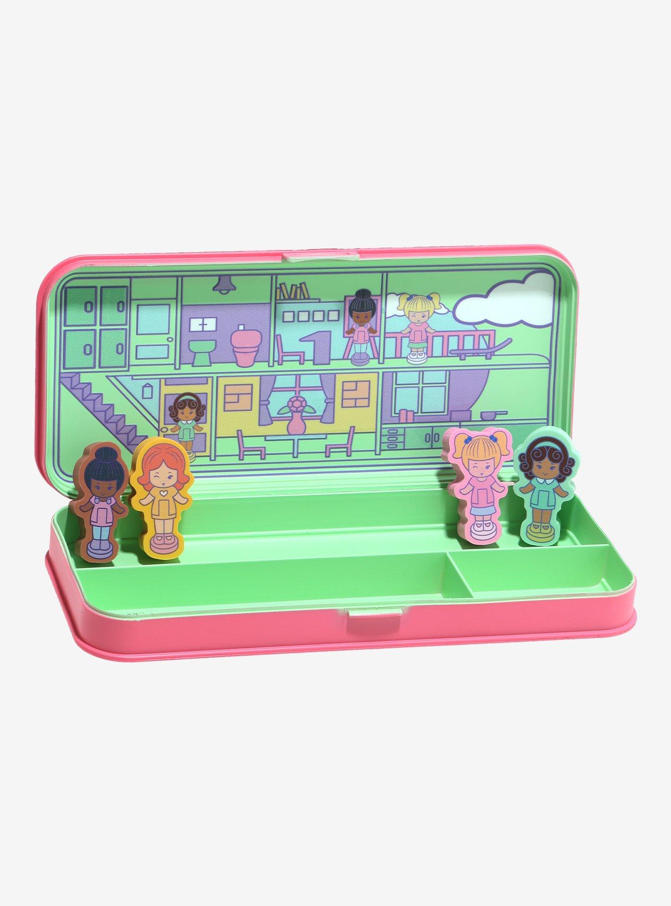 Polly Pocket Pencil Case and Eraser Set - BoxLunch Exclusive, , hi-res