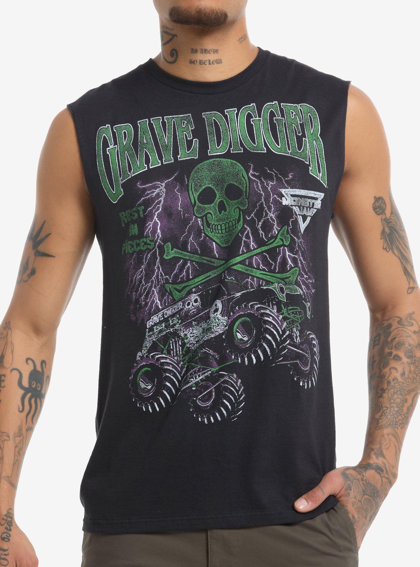 Monster Jam Grave Digger Muscle Tank Top, , hi-res