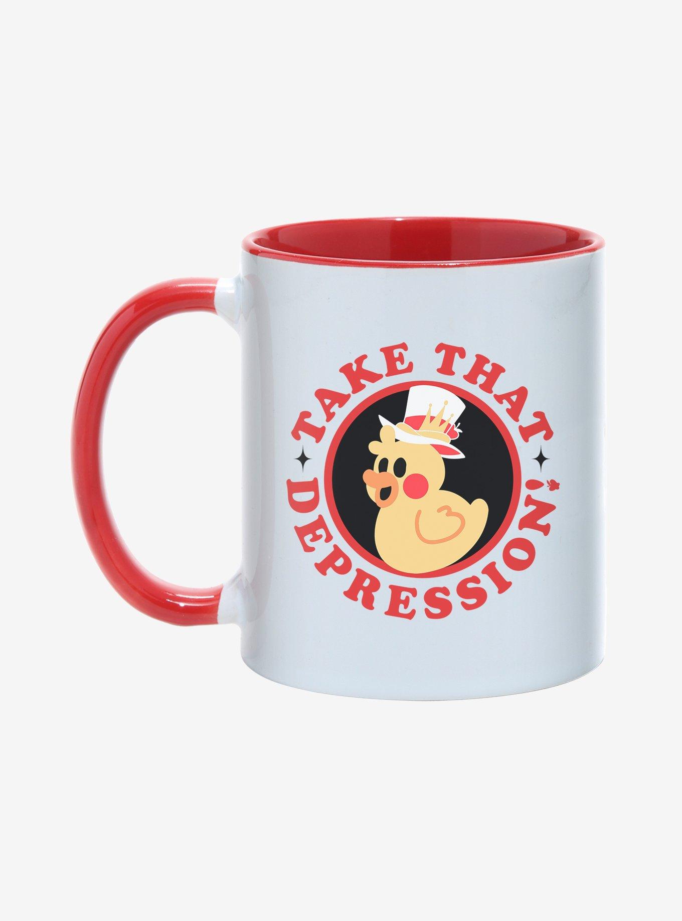 Hazbin Hotel Take That Depression 11oz Mug - RED | Hot Topic