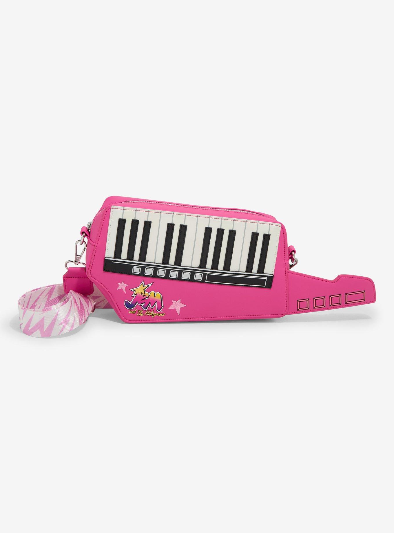 Loungefly Jem And The Holograms Keytar Figural Crossbody Bag, , hi-res