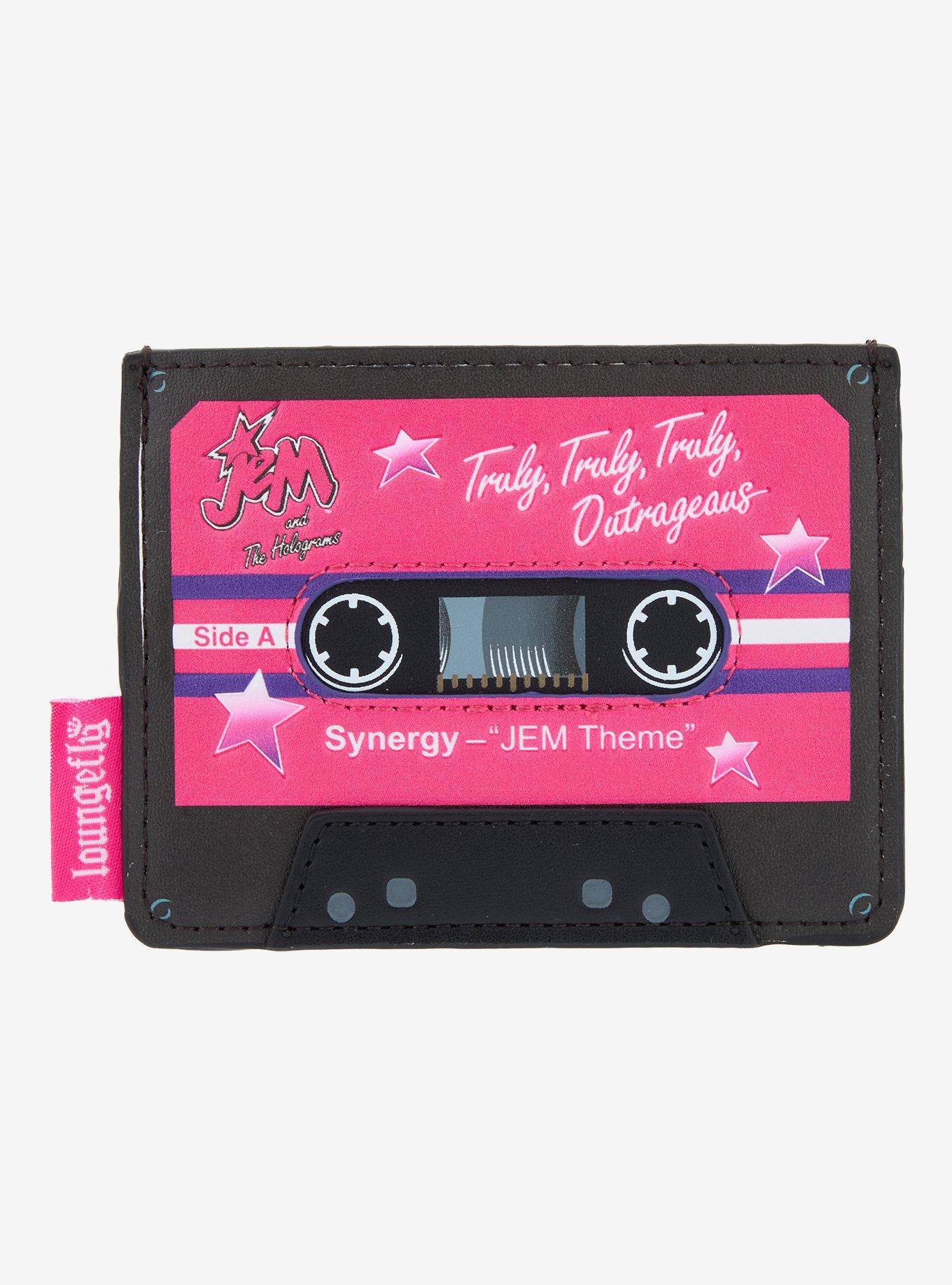 Loungefly Jem And The Holograms Cassette Cardholder, , hi-res