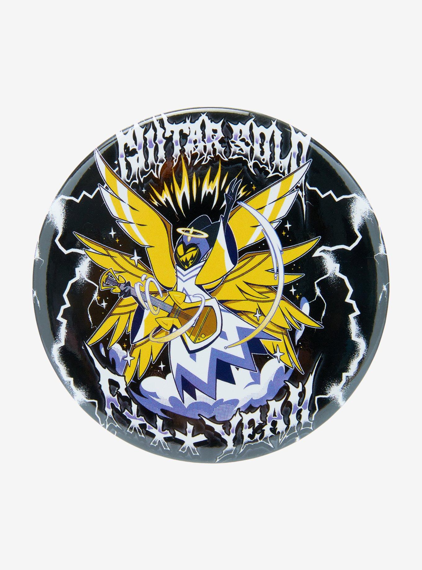 Hazbin Hotel Guitar Solo Adam 3 Inch Button, , hi-res