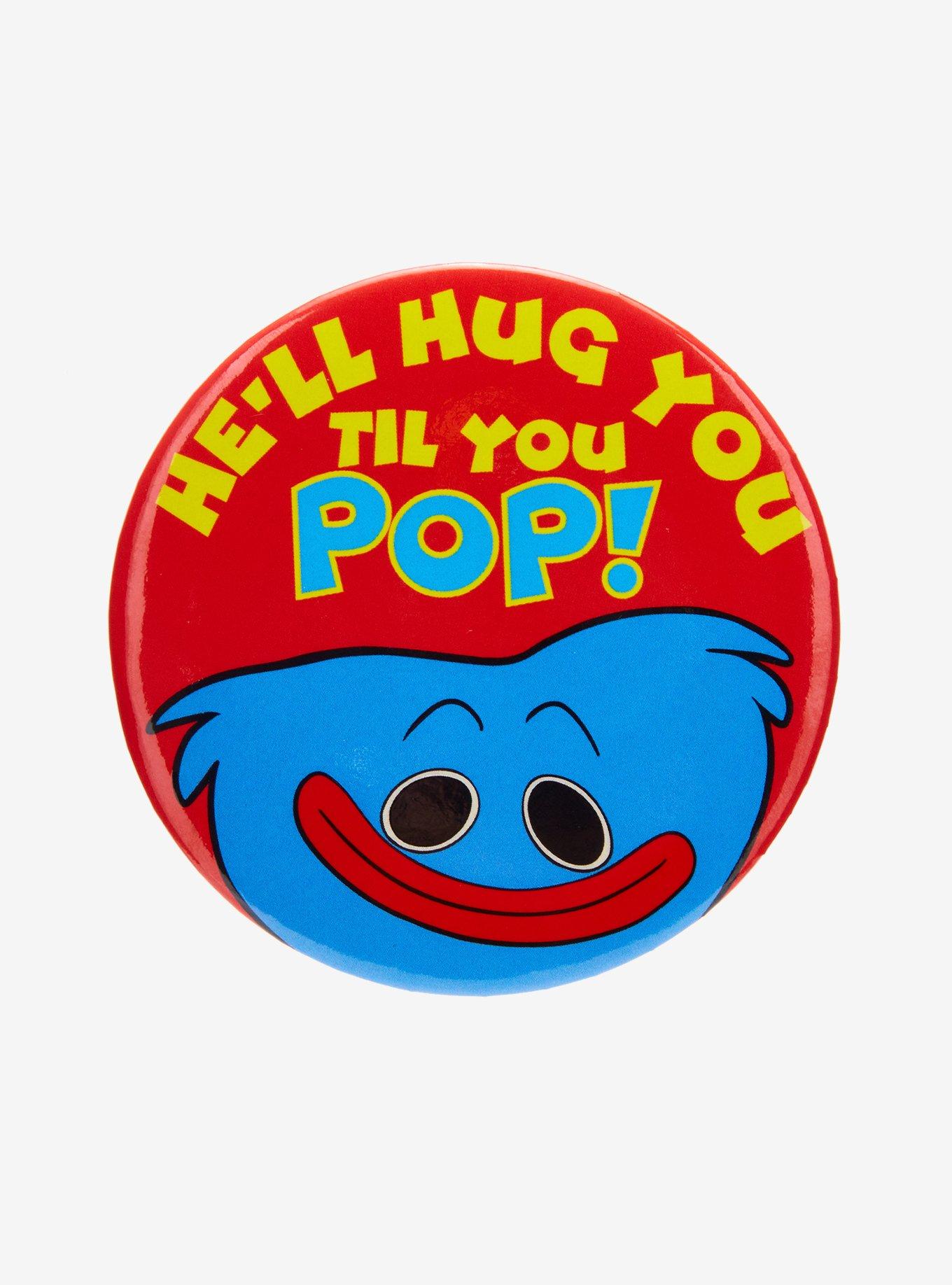 Poppy Playtime Good Huggy Wuggy 3 Inch Button, , hi-res