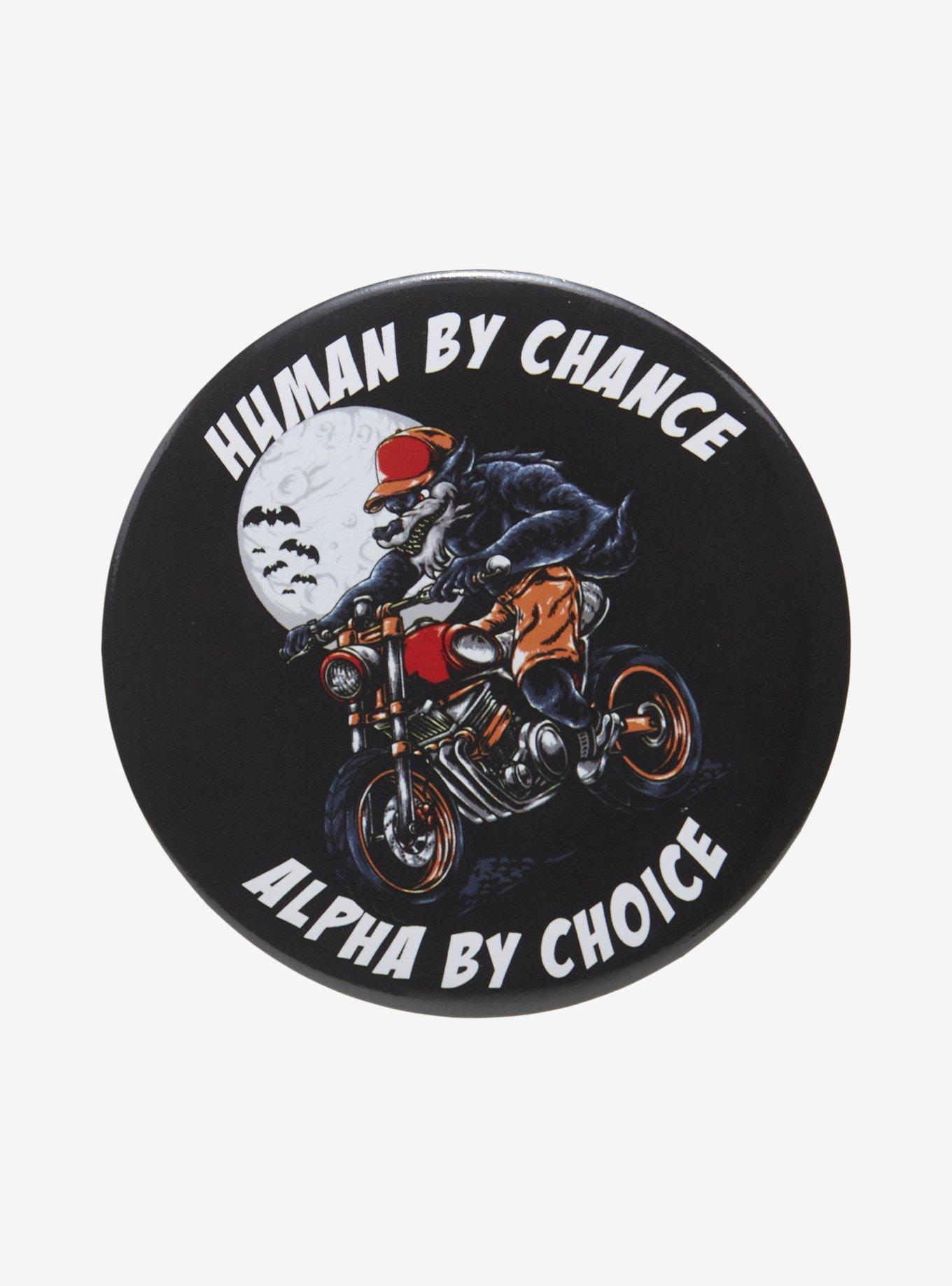 Wolf Alpha By Choice 3 Inch Button, , hi-res