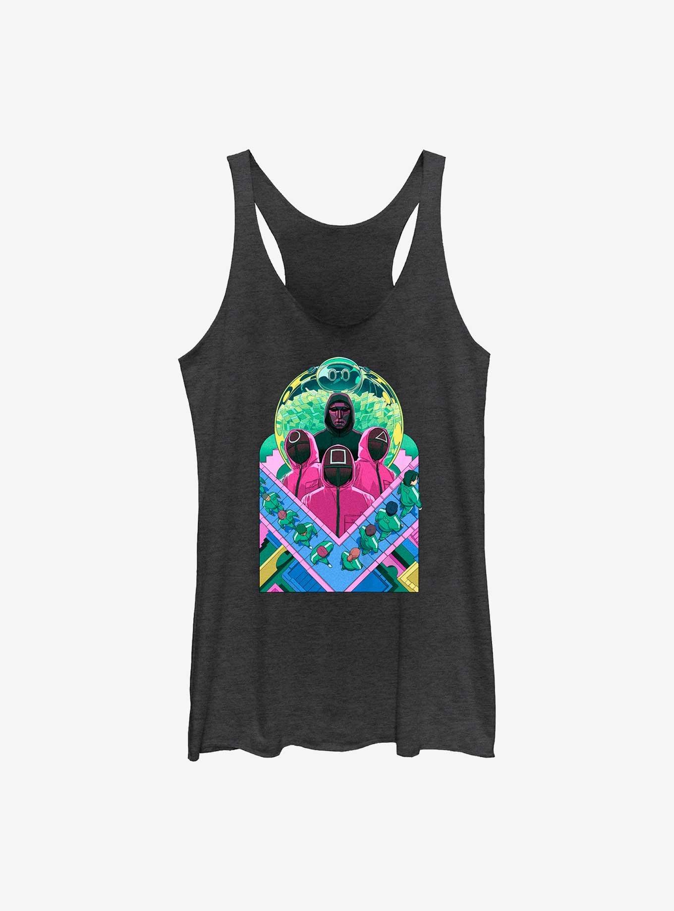 Squid Game Illustration Characters Womens Tank, , hi-res