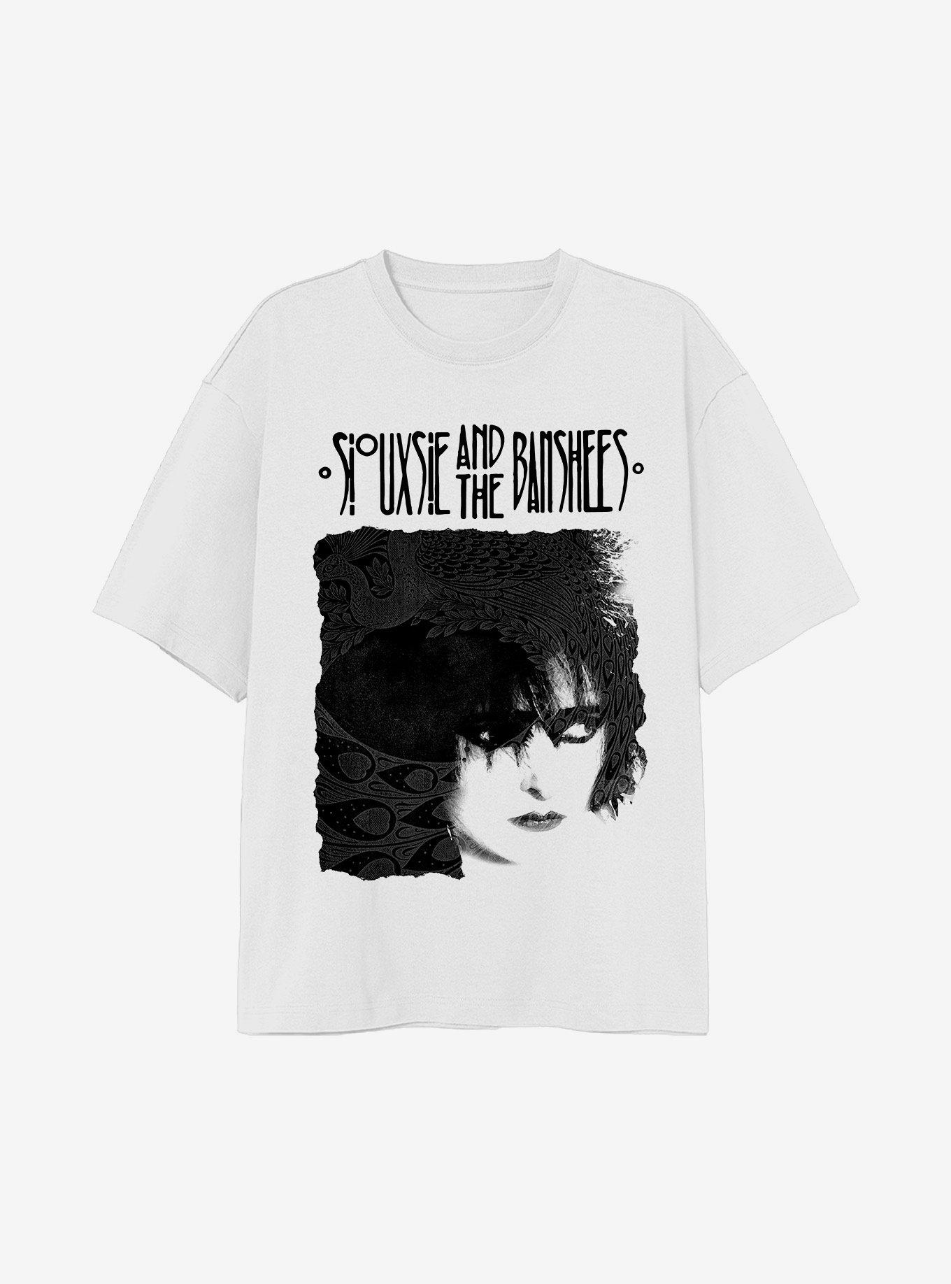 Siouxsie And The Banshees Peacock Portrait Boyfriend Fit Girls T-Shirt, , hi-res