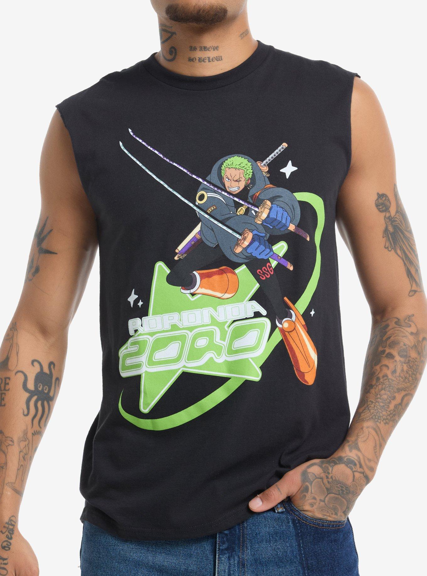 One Piece Zoro Swords Muscle Tank Top, , hi-res