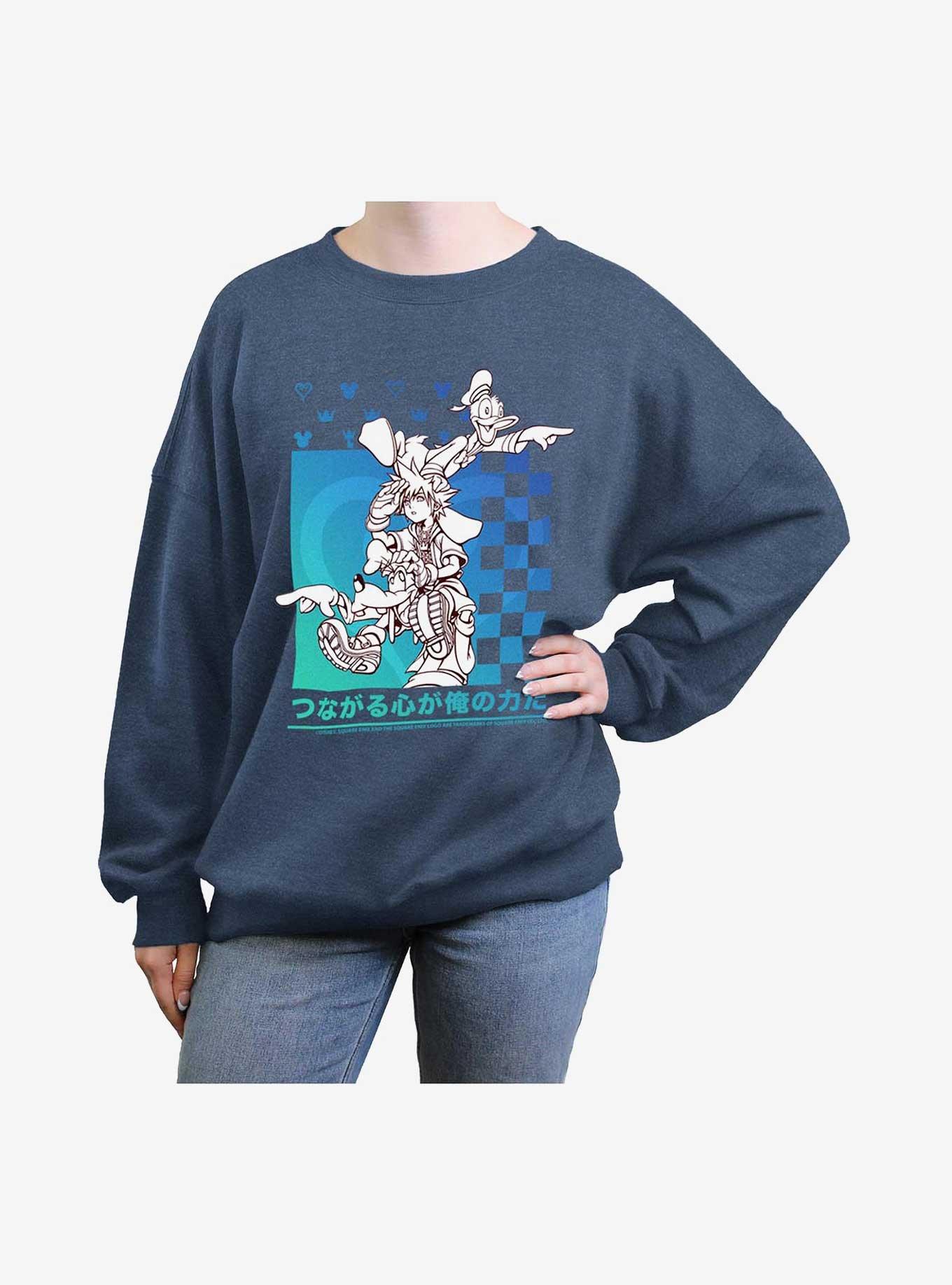 Disney Kingdom Hearts Power Friends Girls Oversized Sweatshirt, , hi-res