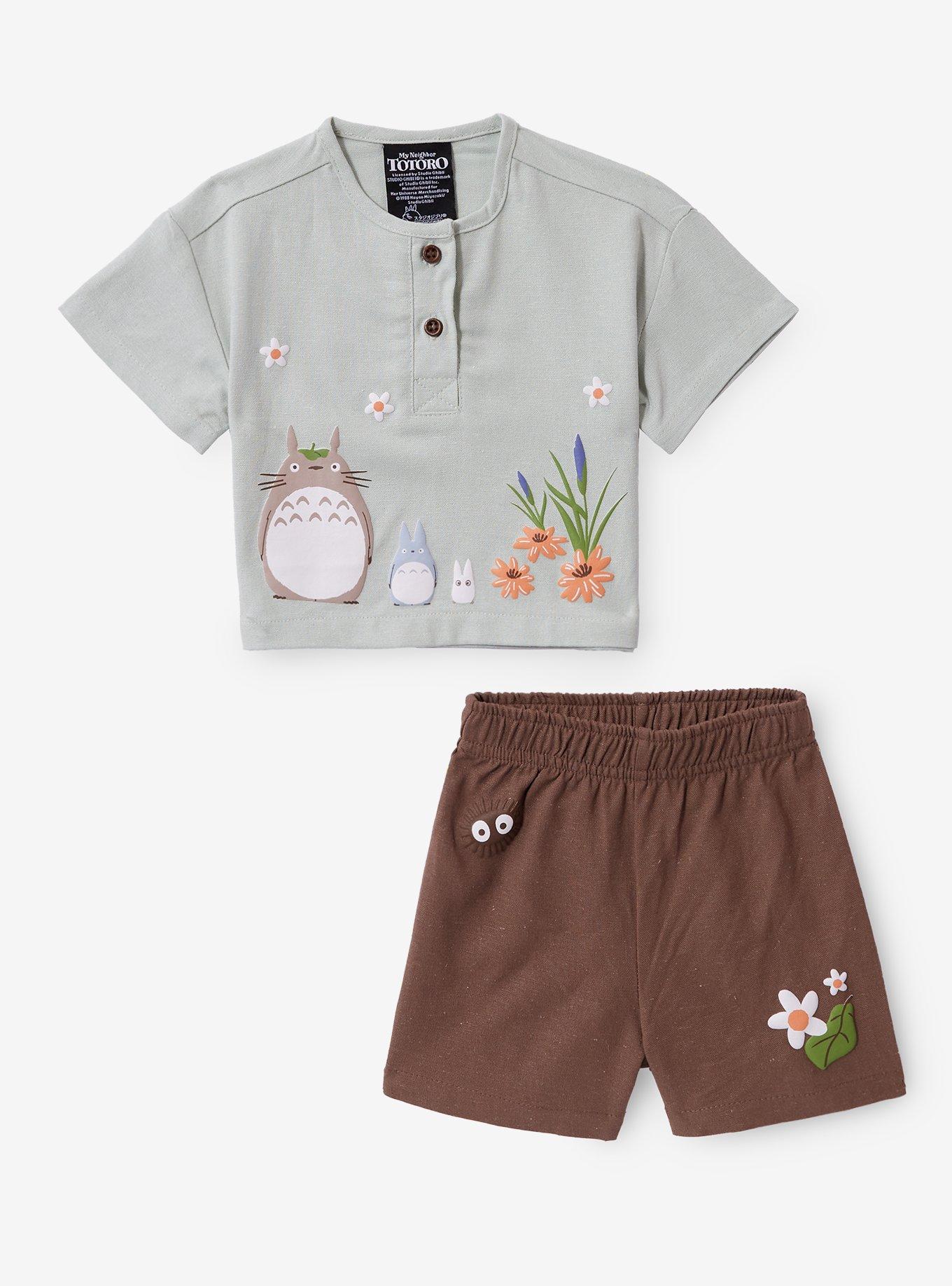 Studio Ghibli® My Neighbor Totoro Infant Linen Shirt and Shorts Set — BoxLunch Exclusive, , hi-res