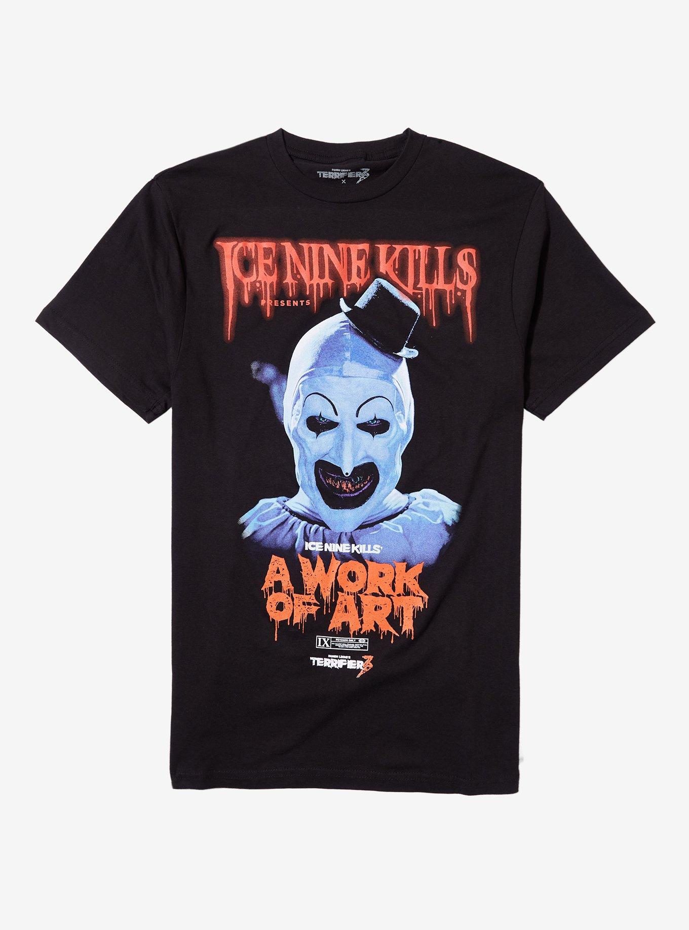 Ice Nine Kills X Terrifier A Work Of Art Face T-Shirt, , hi-res