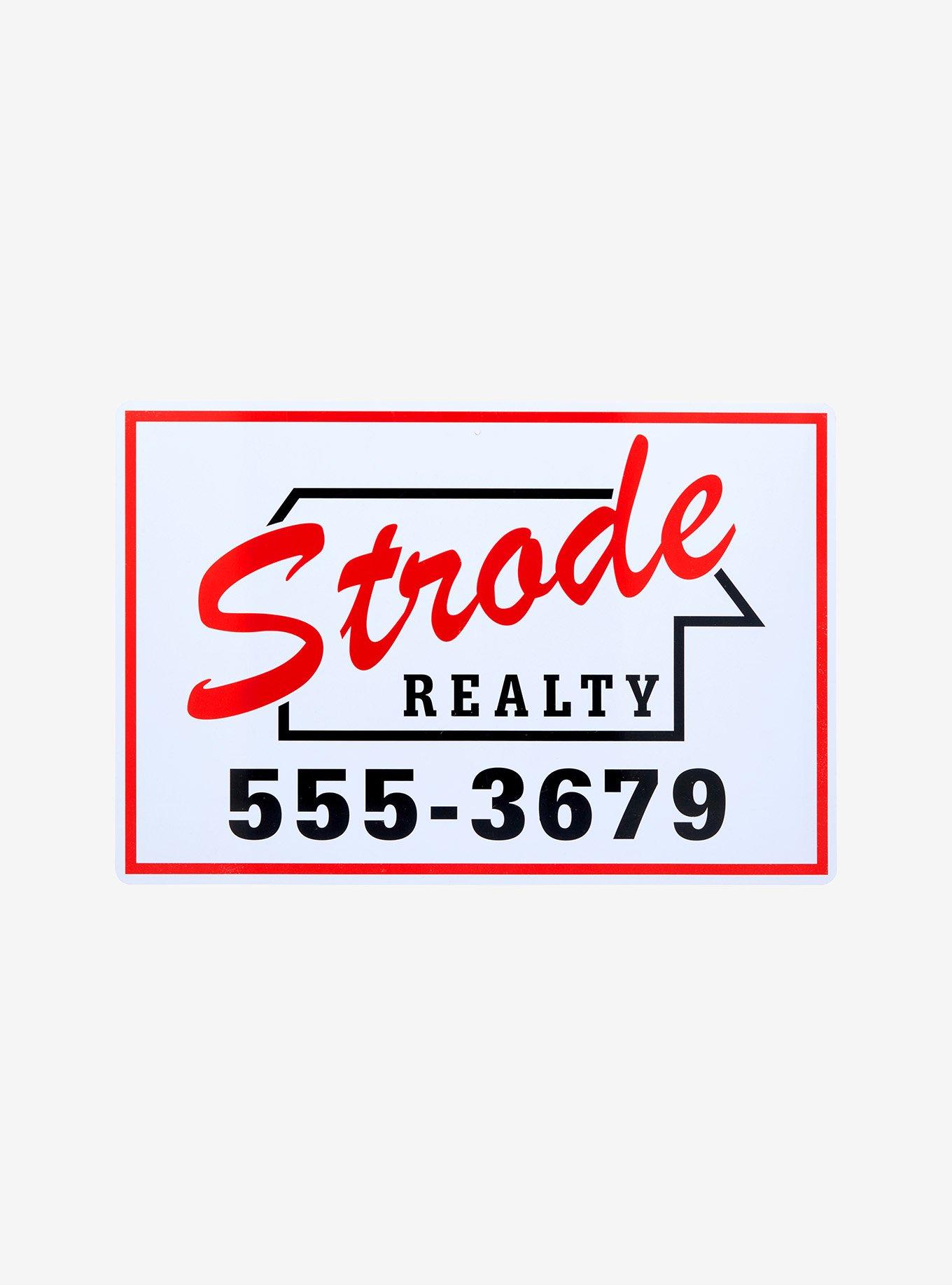 Halloween Strode Realty Tin Sign