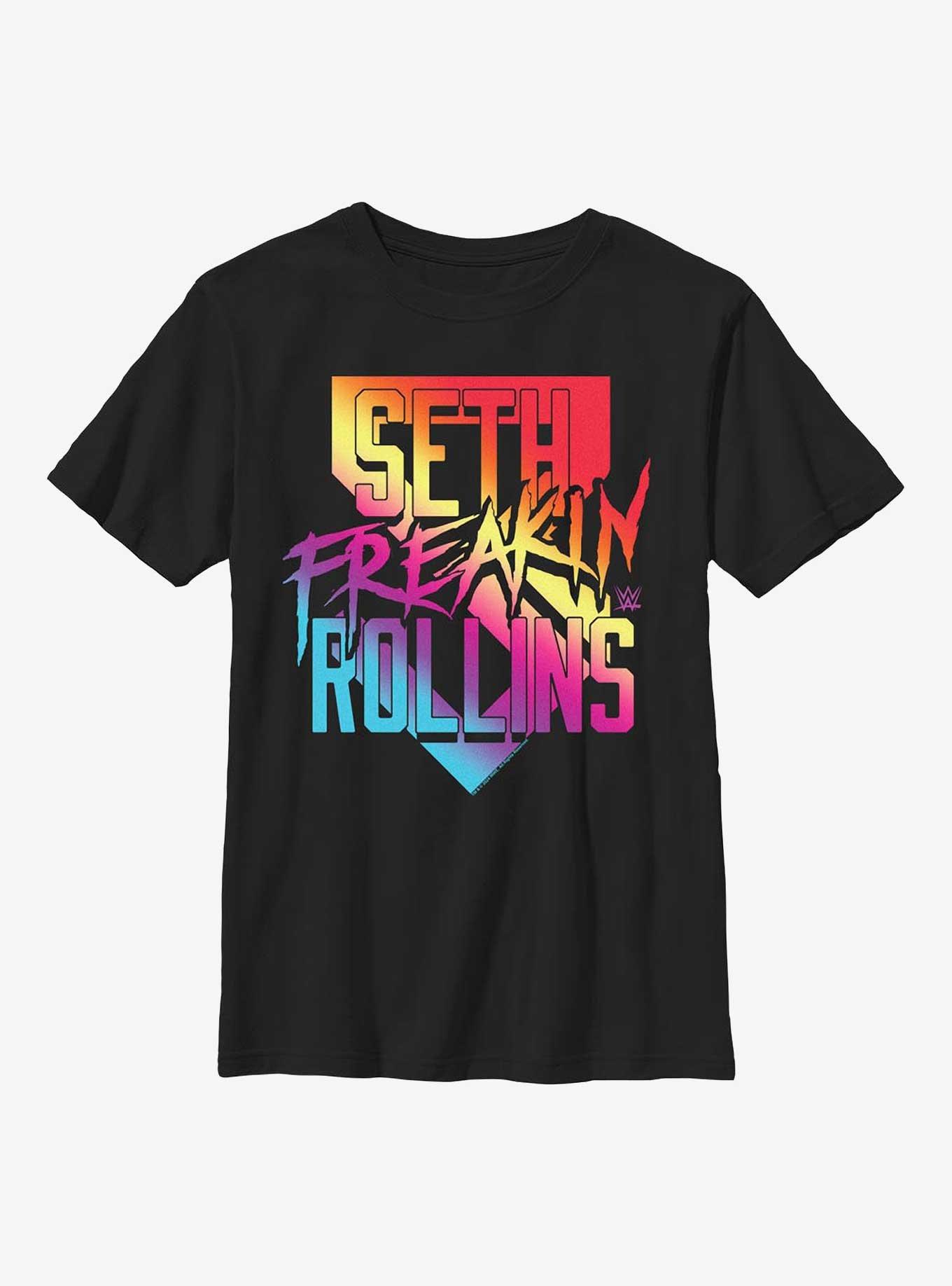 WWE Seth Freakin Rollins Multicolor Logo Youth T-Shirt, , hi-res