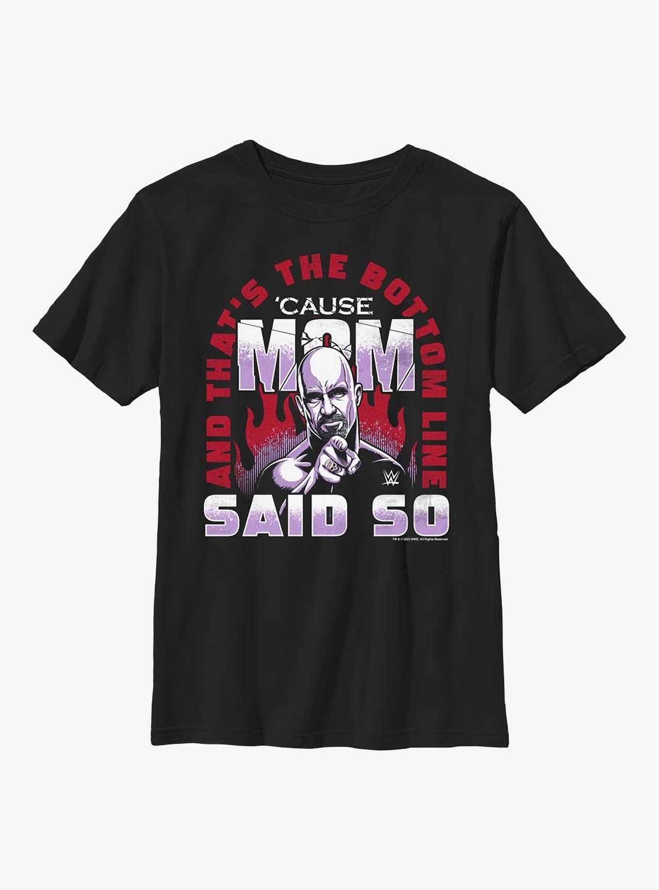 WWE Stone Cold Mom Said So Youth T-Shirt, , hi-res