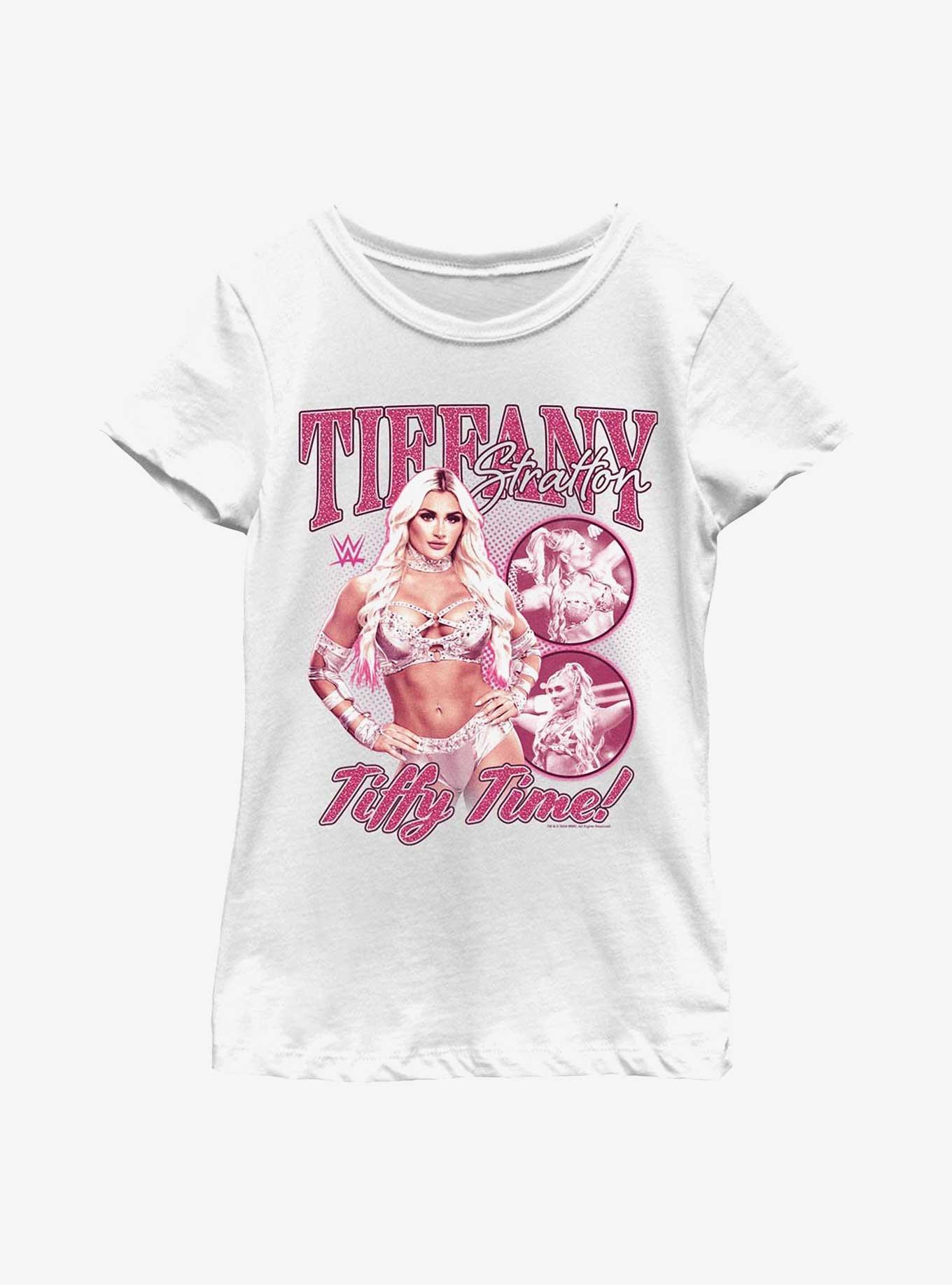 WWE Tiffany Stratton Tiffy Time Collage Youth Girls T-Shirt, , hi-res