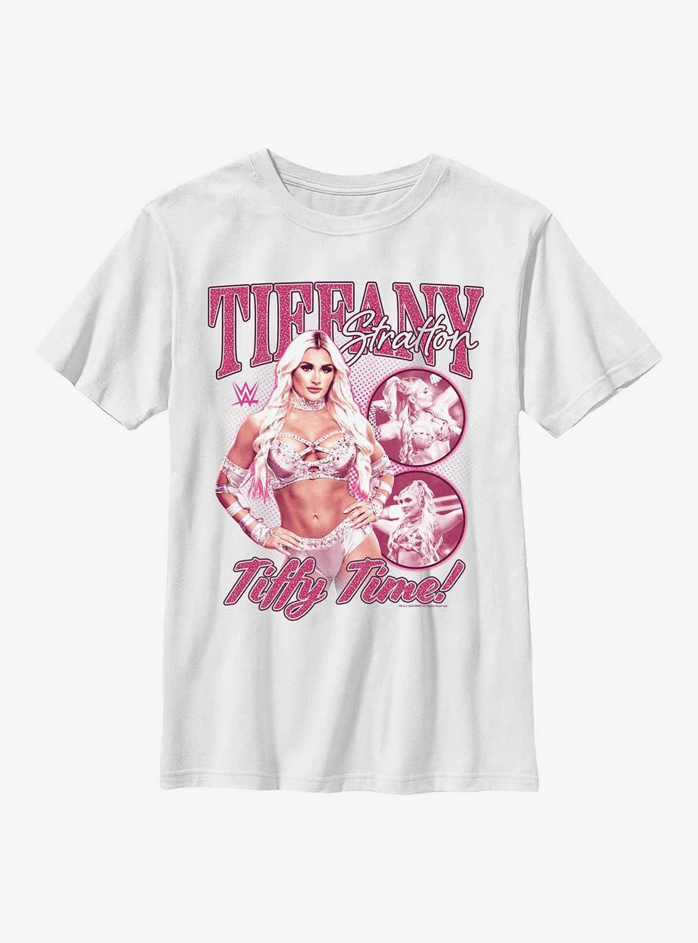 WWE Tiffany Stratton Tiffy Time Collage Youth T-Shirt, , hi-res