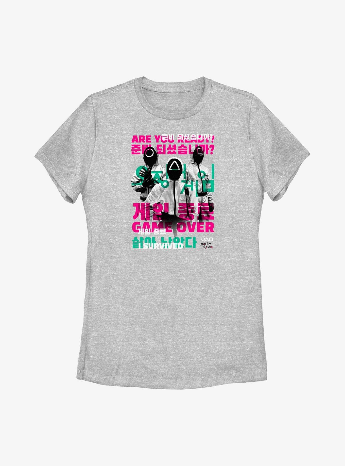 Squid Game Game Over I Survived Womens T-Shirt, , hi-res