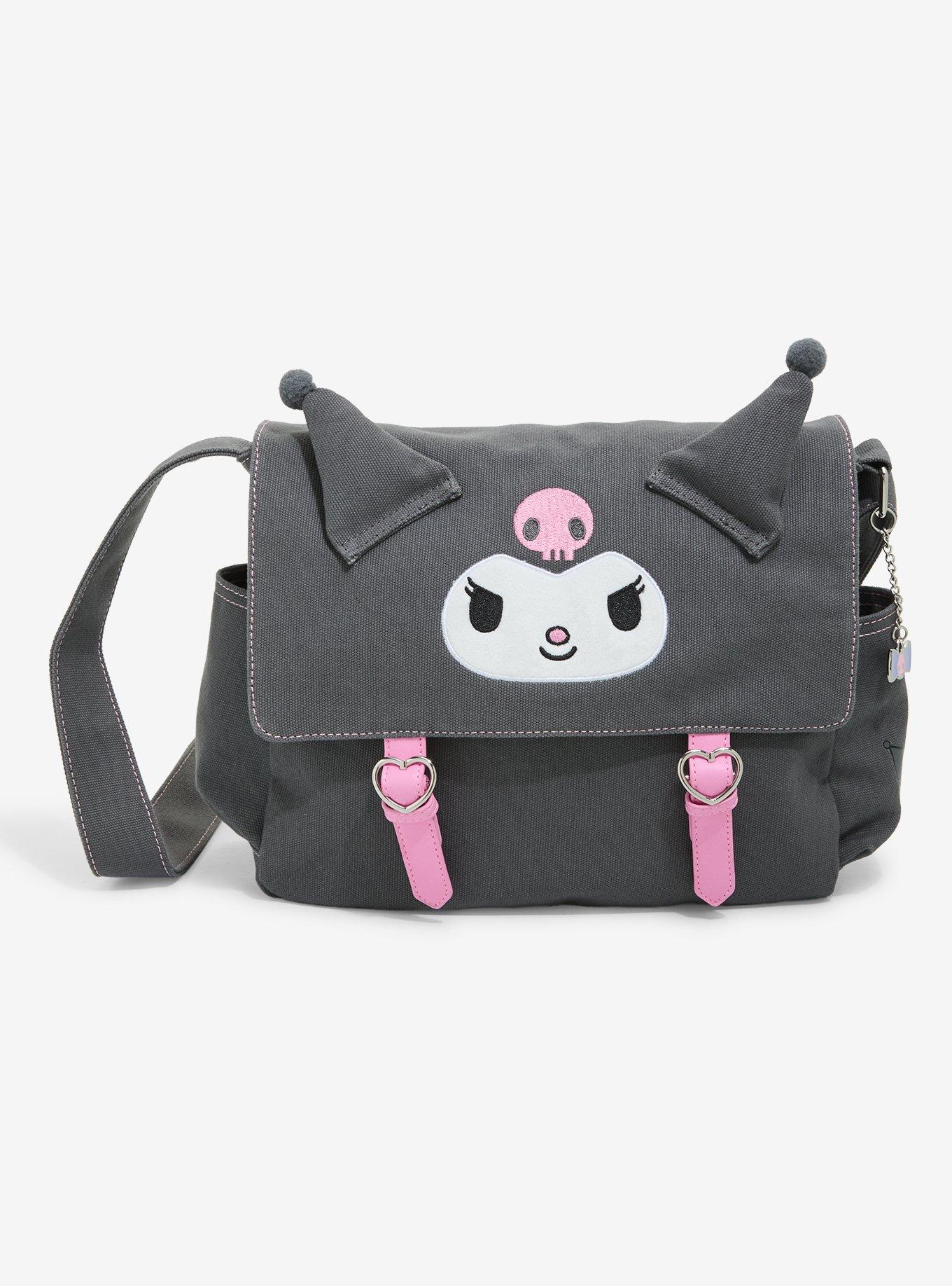Her Universe Kuromi Heart Buckle Messenger Bag | Hot Topic