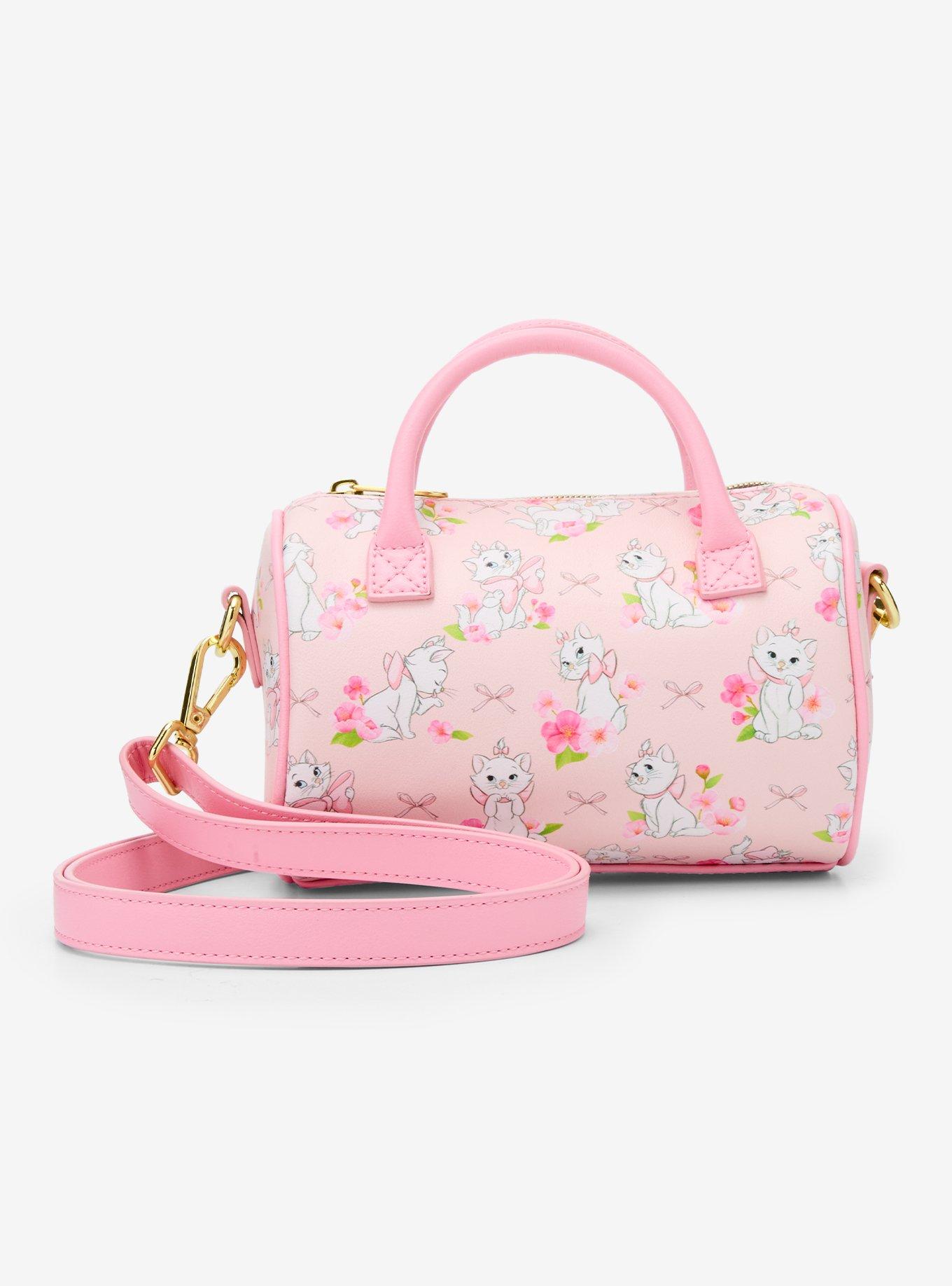 NWT Pink Floral Aristocrats Cat Loungefly Disney Marie Floral Footsy Paws Bag Loungefly Disney Marie Pink Floral All-Over-Print Wallet  main image 3