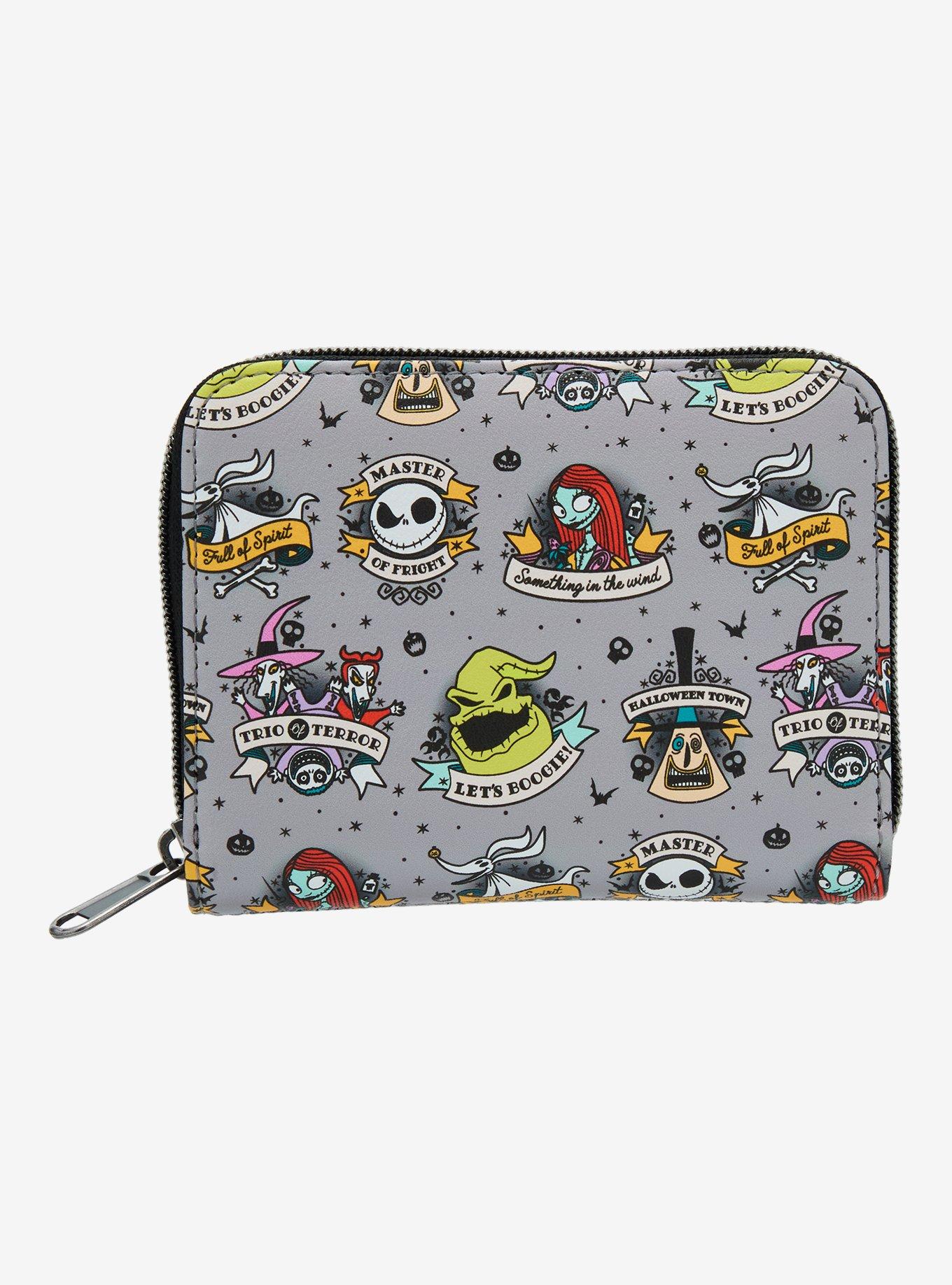 Loungefly The Nightmare Before Christmas Tattoo Art Mini Zipper Wallet, , hi-res