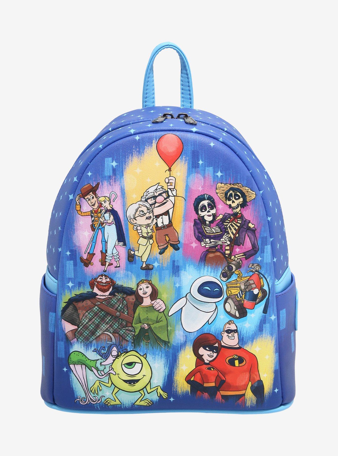 NEW Loungefly Disney Pixar Movies Couples Mini Backpack Loungefly Disney Pixar Up Carl & Ellie Photos Mini Backpack  main image 4