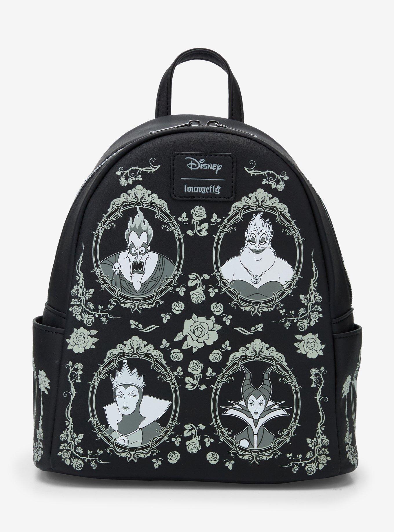 Loungefly Disney Villains Frame Glow-In-The-Dark Mini Backpack, , hi-res