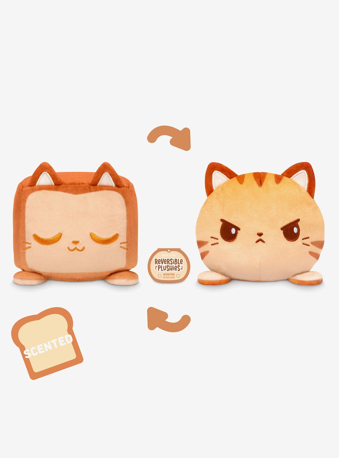 TeeTurtle Cat Loaf Bread Scented 4 Inch Reversible Plush, , hi-res