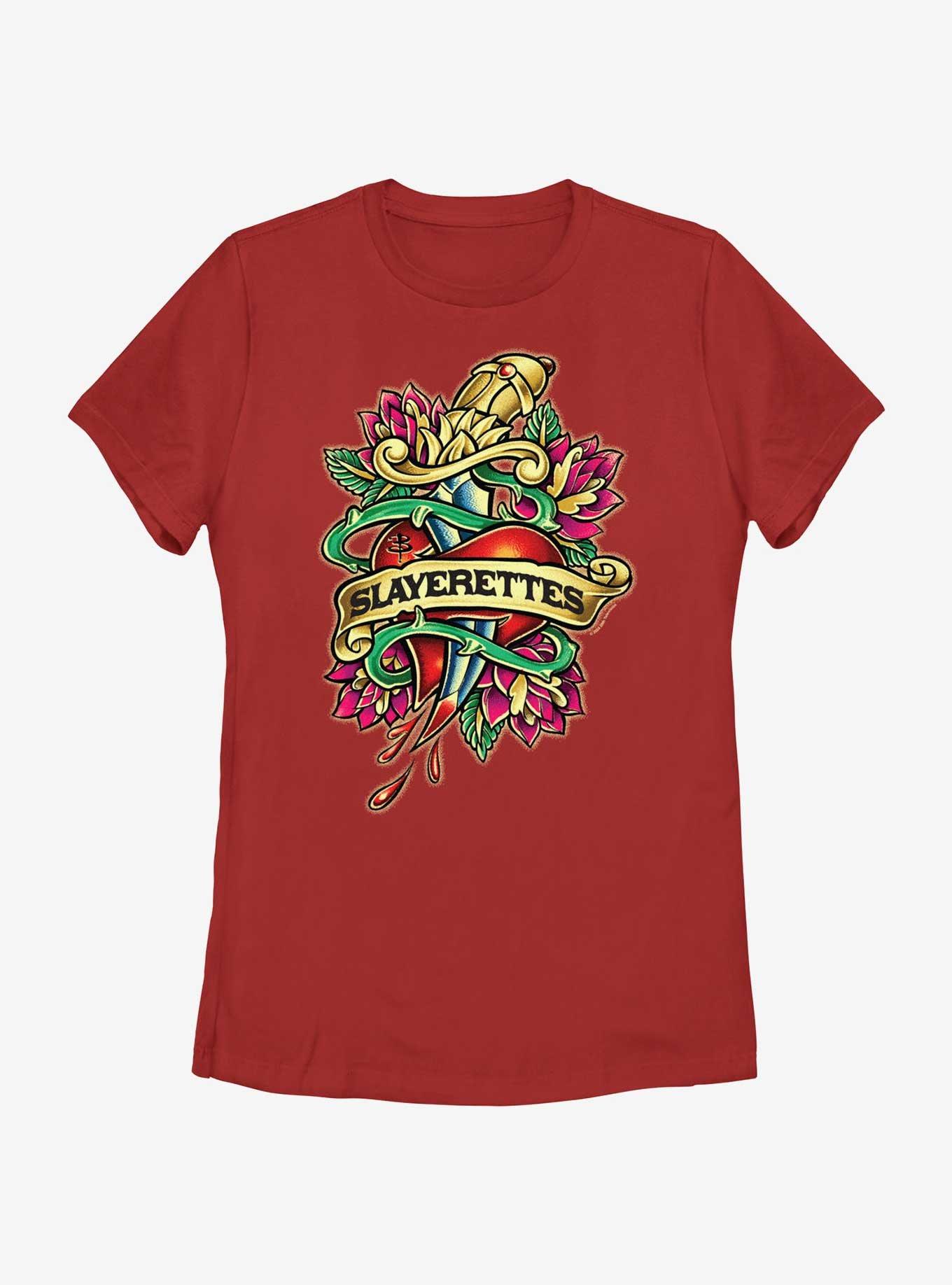 Buffy The Vampire Slayer Slayerettes Womens T-Shirt, RED, hi-res