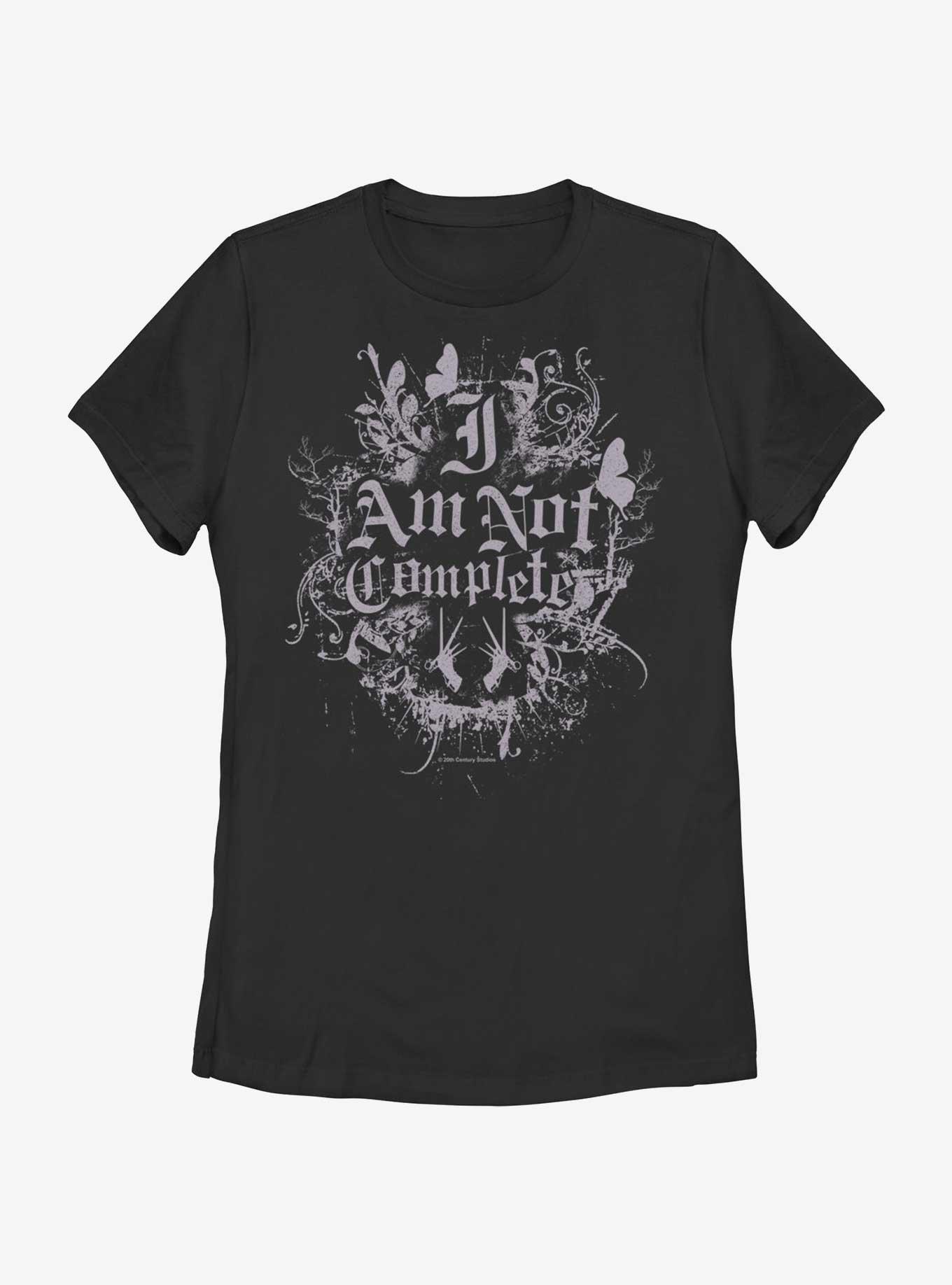 Edward Scissorhands Not Complete Goth Style Womens T-Shirt, BLACK, hi-res