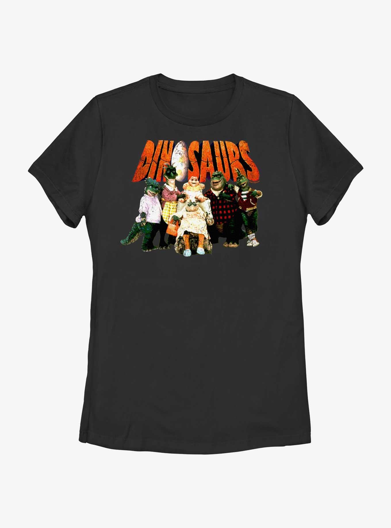 Dinosaurs Dinosaurs Womens T-Shirt, BLACK, hi-res