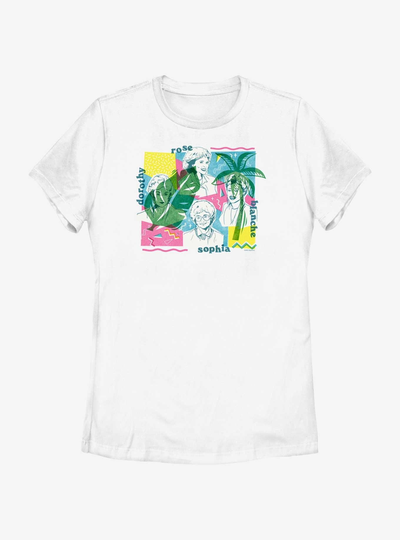 Golden Girls Dorothy Rose Blanche Sophia Womens T-Shirt, WHITE, hi-res