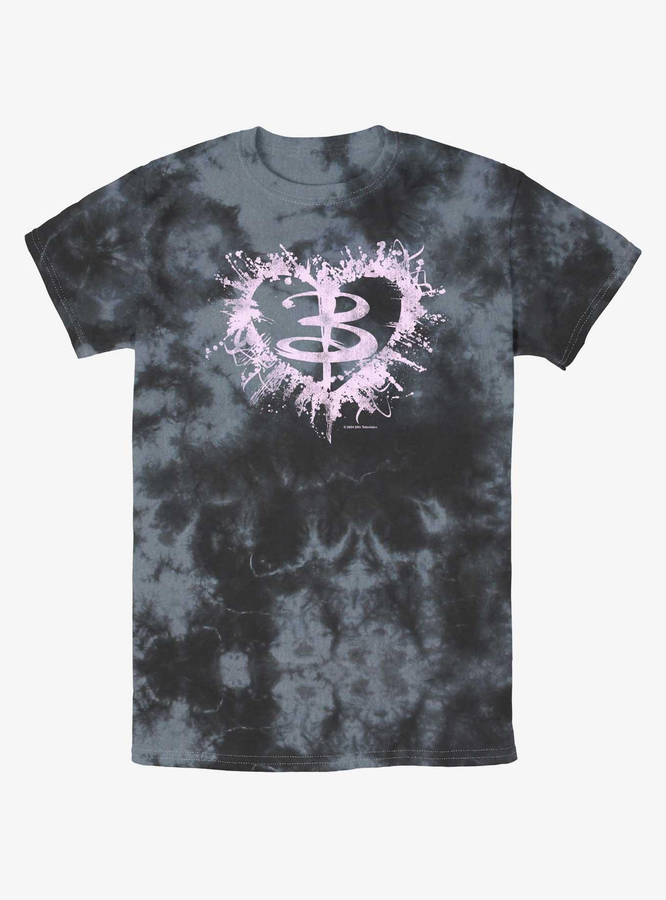 Buffy The Vampire Slayer Buffy Heart Tie-Dye T-Shirt, BLKCHAR, hi-res