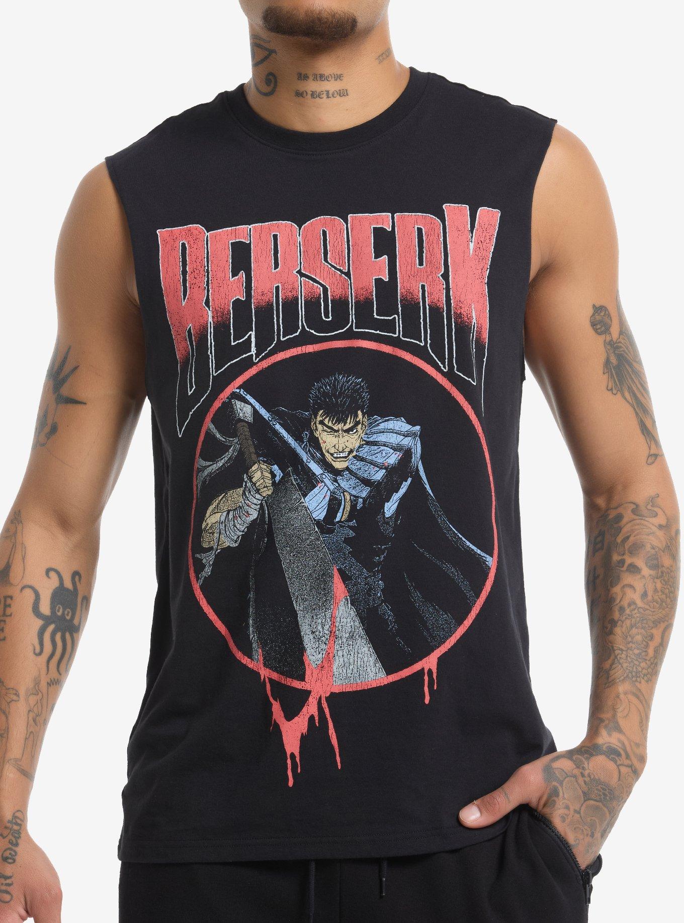 Berserk Guts Bloody Sword Muscle Tank Top, , hi-res